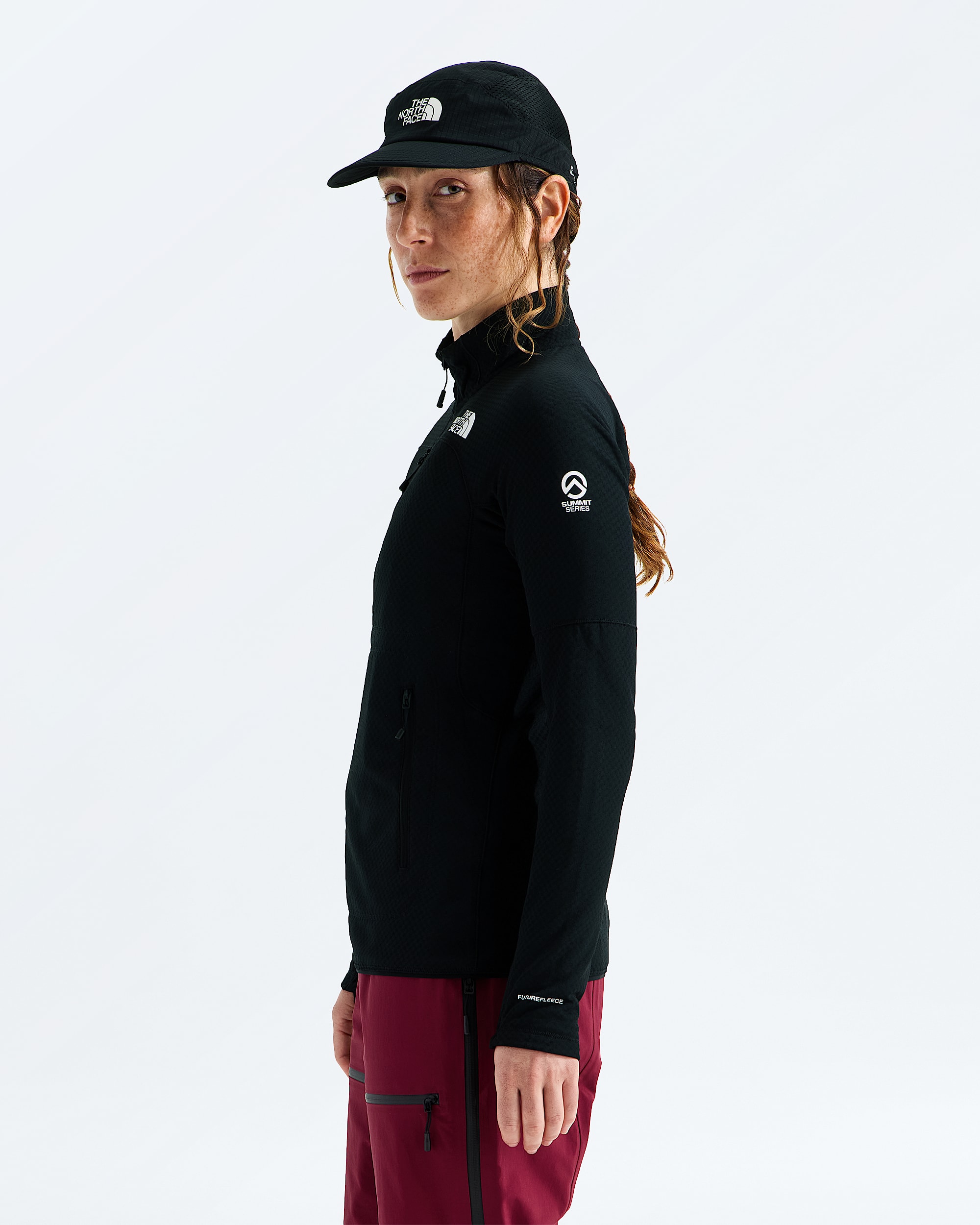 Womens Summit Series FUTUREFLEECE FullZip Jacket TNF MODEL34