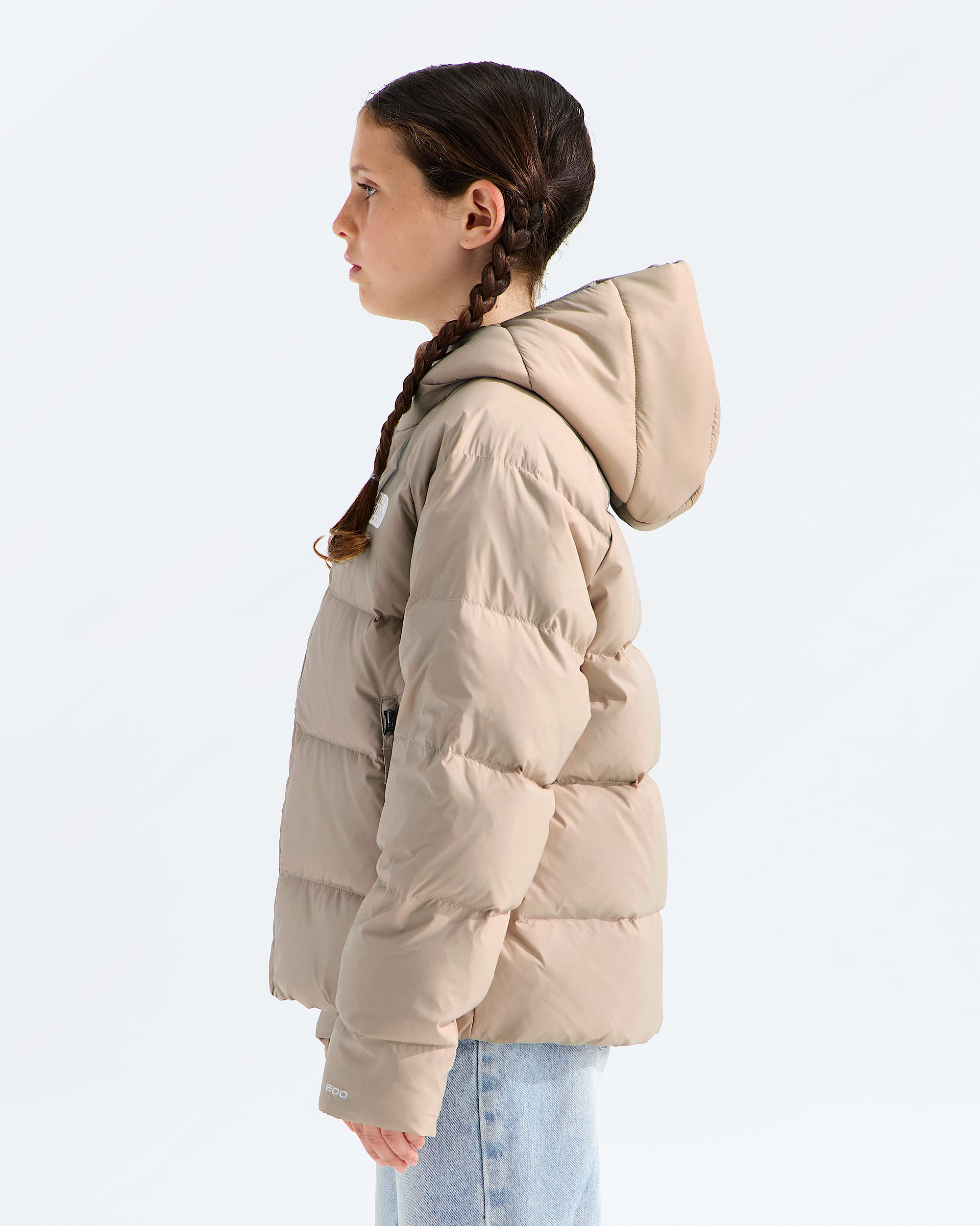Manteau  capuchon en duvet Hydrenalite pour filles TNF MODEL34