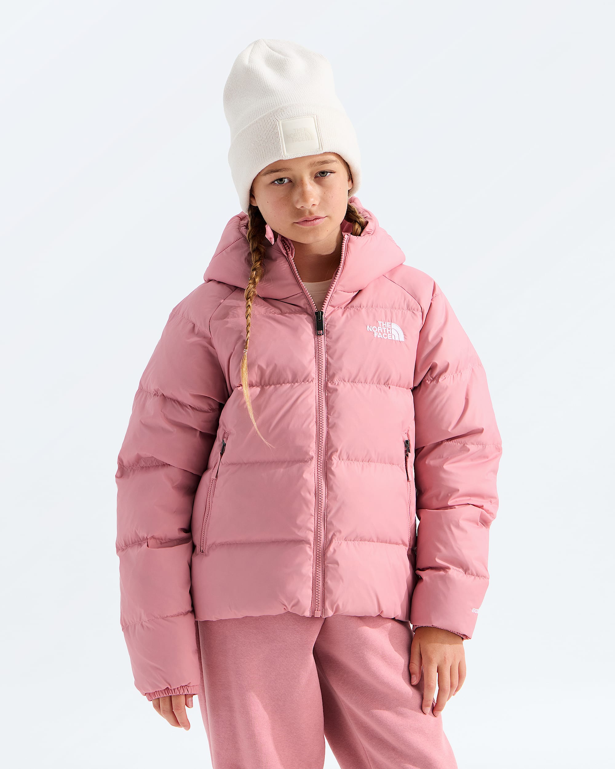 Girls Hydrenalite Down Hooded Jacket TNF Main