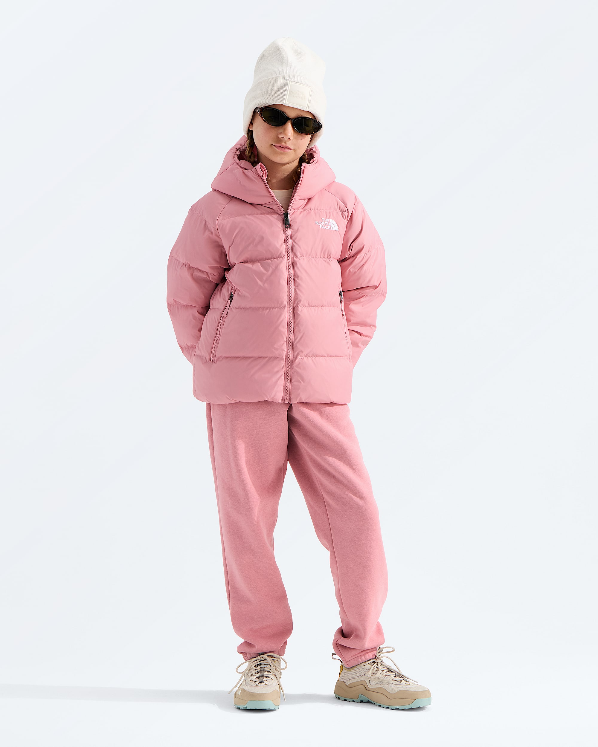 Girls Hydrenalite Down Hooded Jacket TNF HERO2