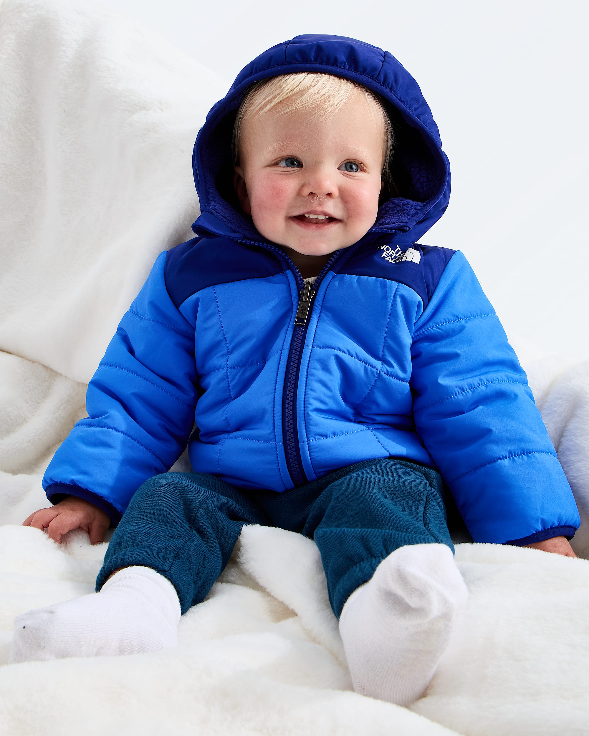 Manteau  capuchon rversible Shasta  glissire pleine longueur pour bb garon TNF HERO