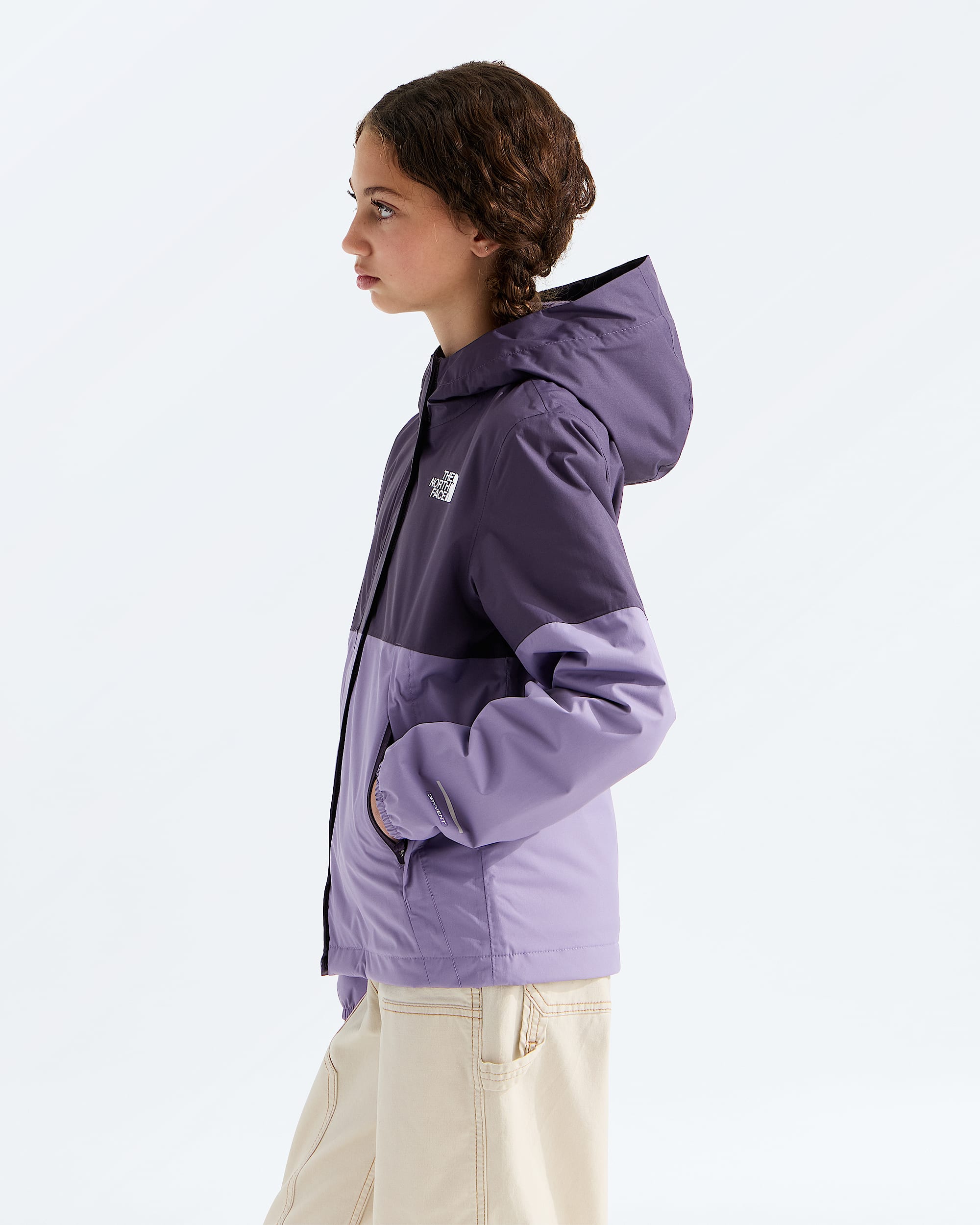 Girls Warm Antora Rain Jacket TNF MODEL34