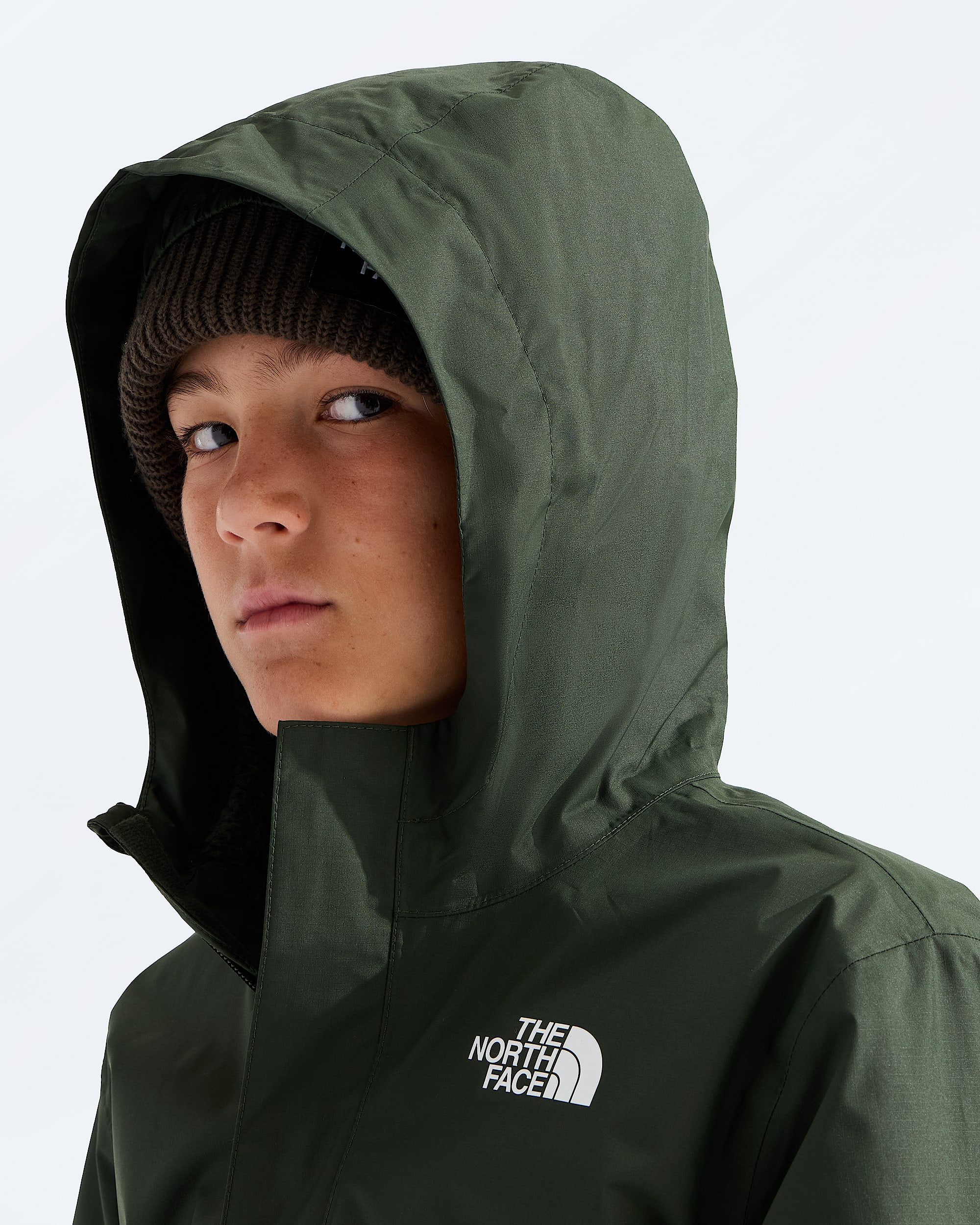 Boys Warm Antora Rain Jacket TNF MODELHOOD2