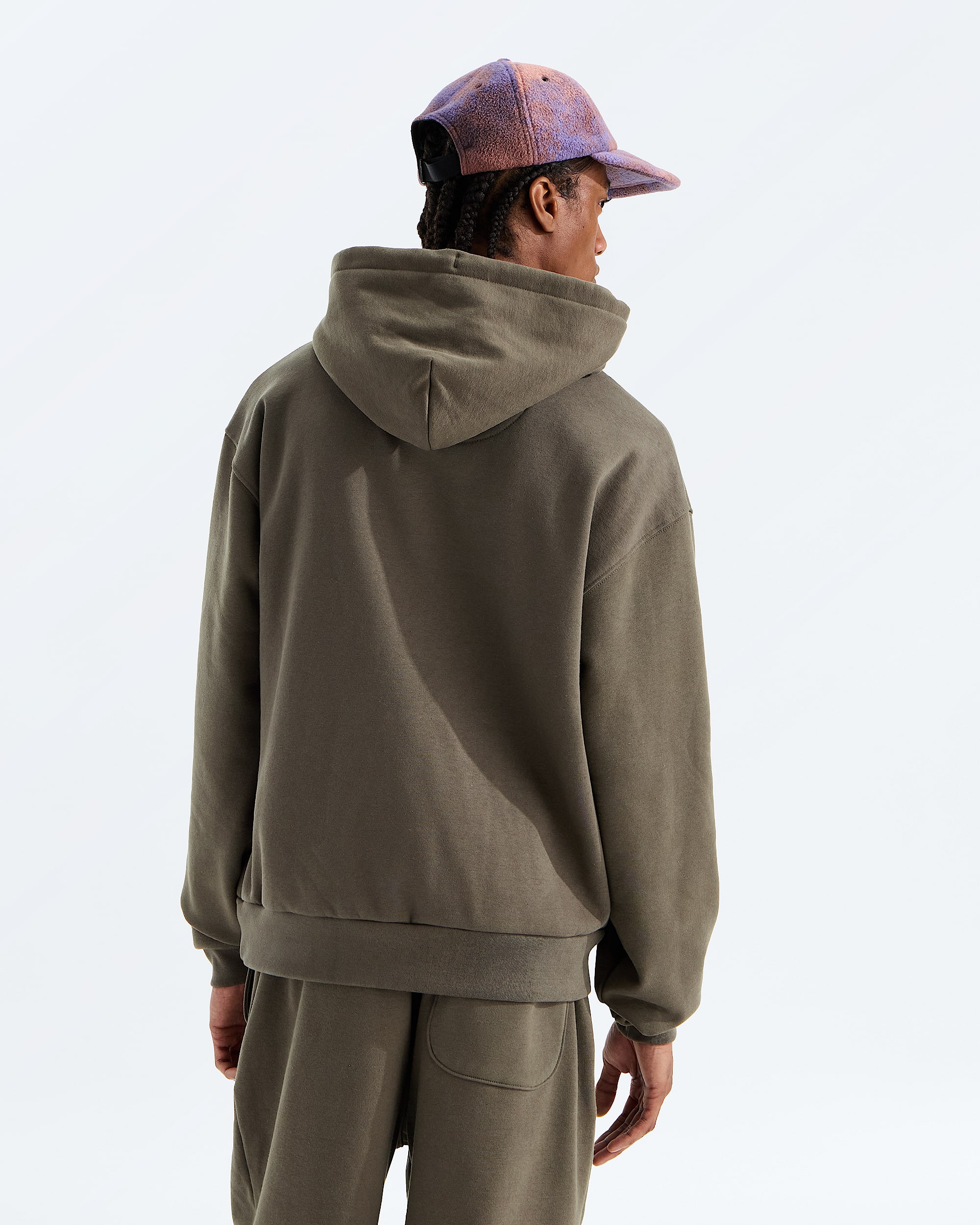 Mens TNF Red Box Hoodie TNF BACK