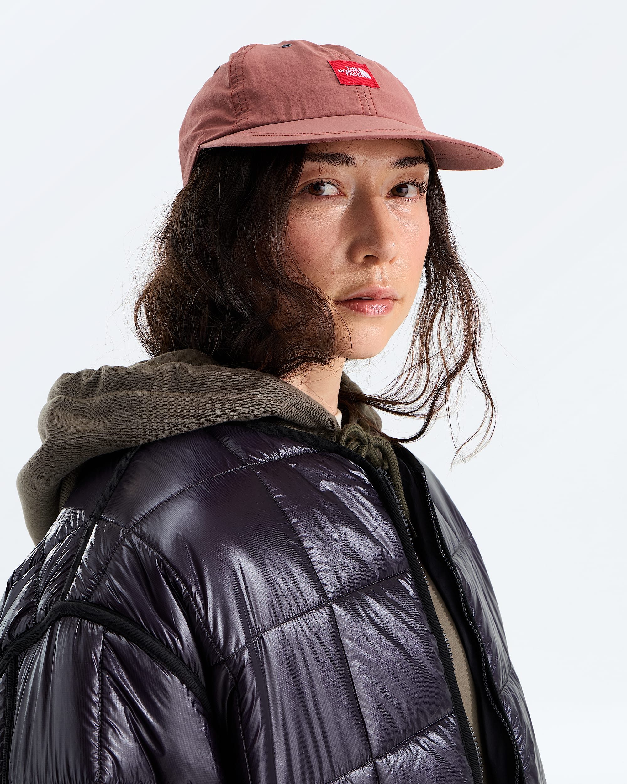 TNF Red Box Nylon Hat TNF MODELBACK