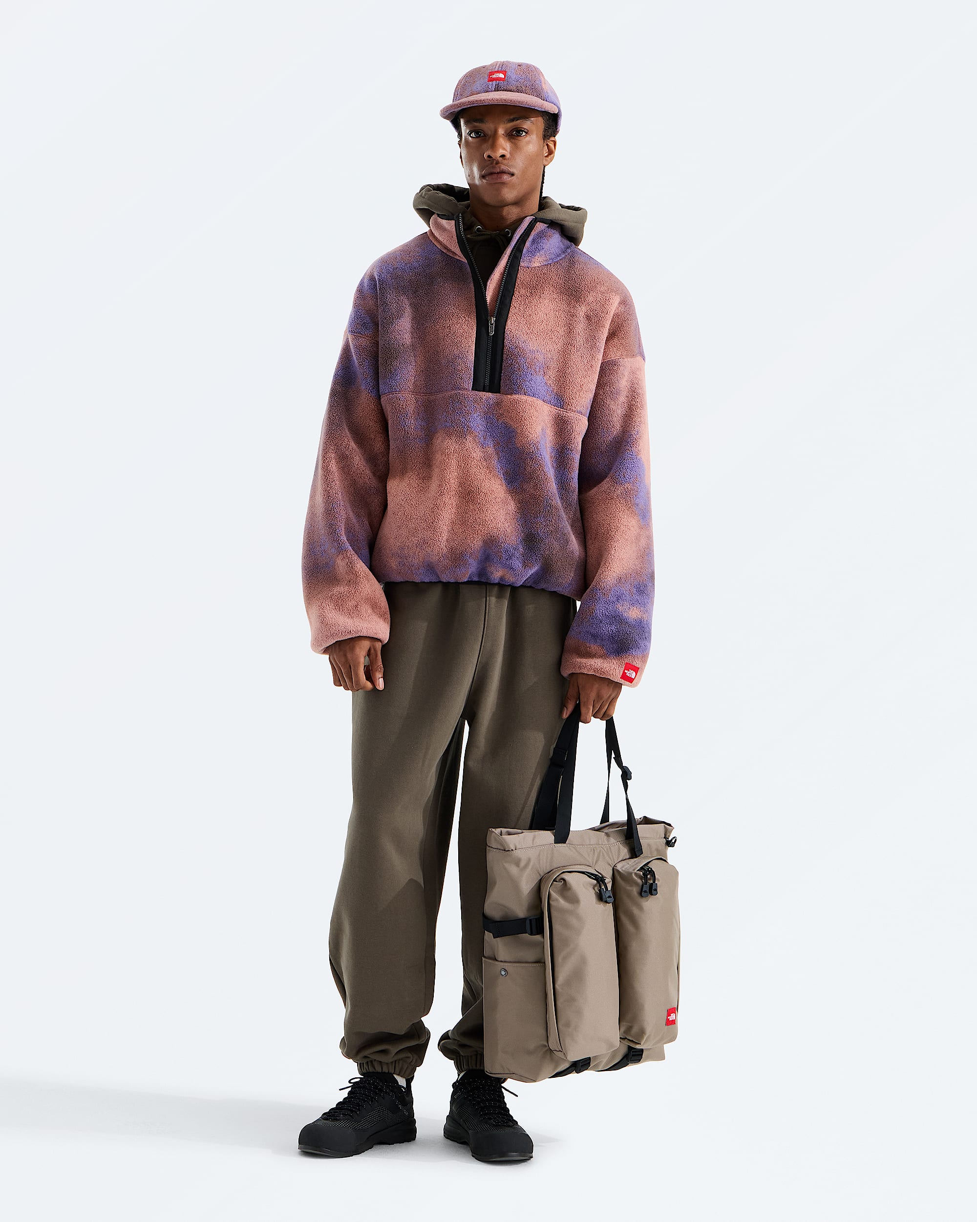 TNF Red Box Tote Bag TNF MODELBACK
