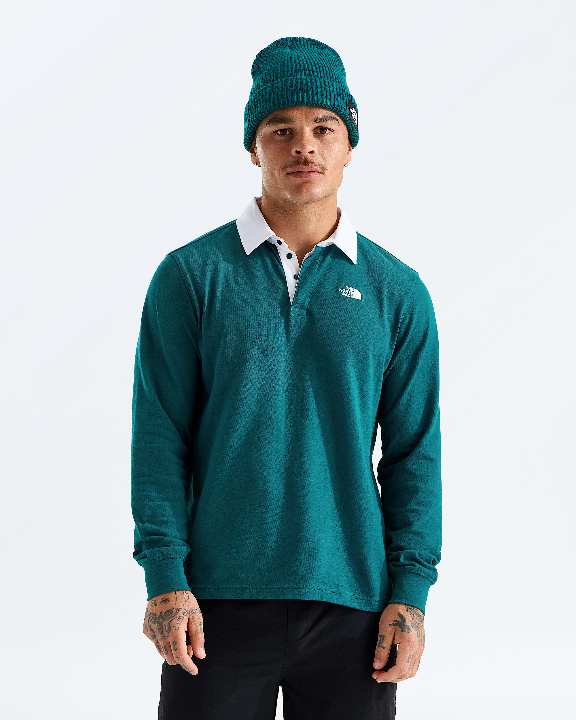 Mens Vista Rugby LongSleeve Shirt TNF Main