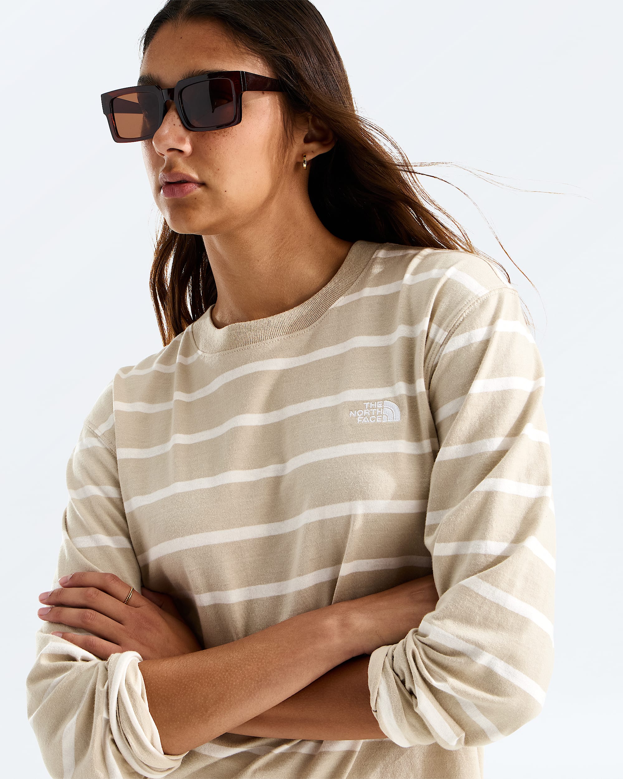 Tshirt  manches longues Vista Stripe pour femmes TNF HERO2