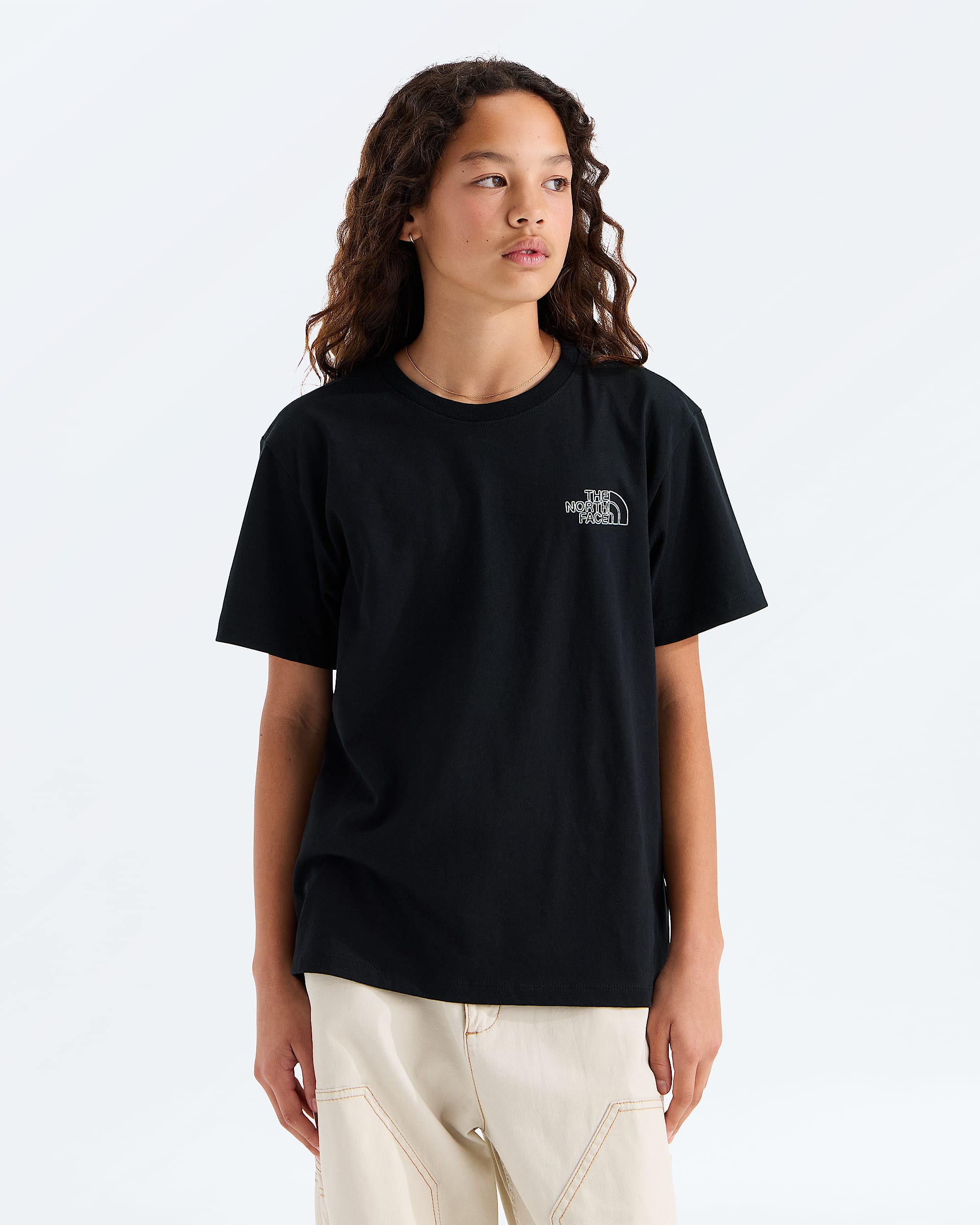 Boys  Girls Alien Relaxed ShortSleeve TeeGraphic TNF BACK