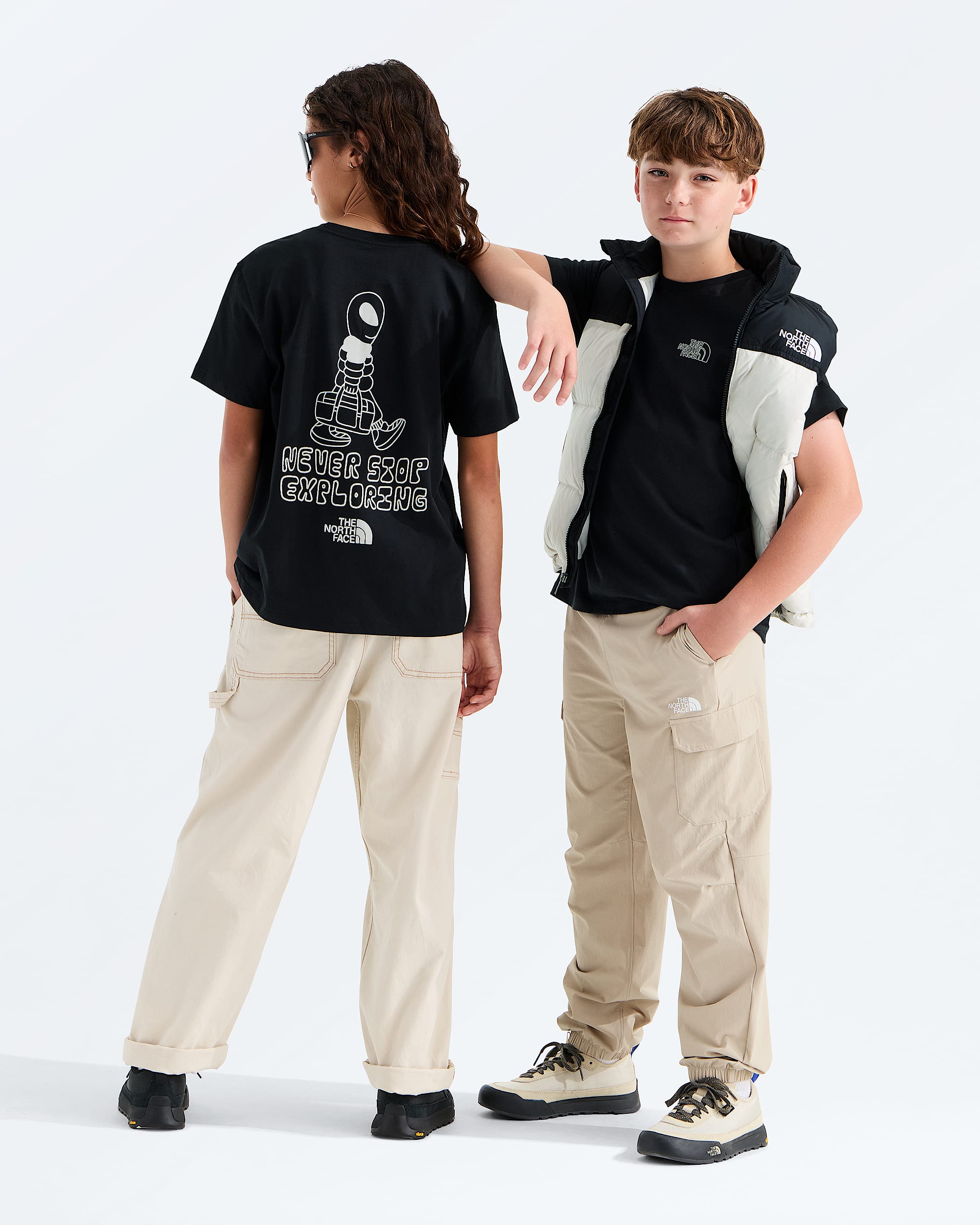 Boys  Girls Alien Relaxed ShortSleeve TeeGraphic TNF Main