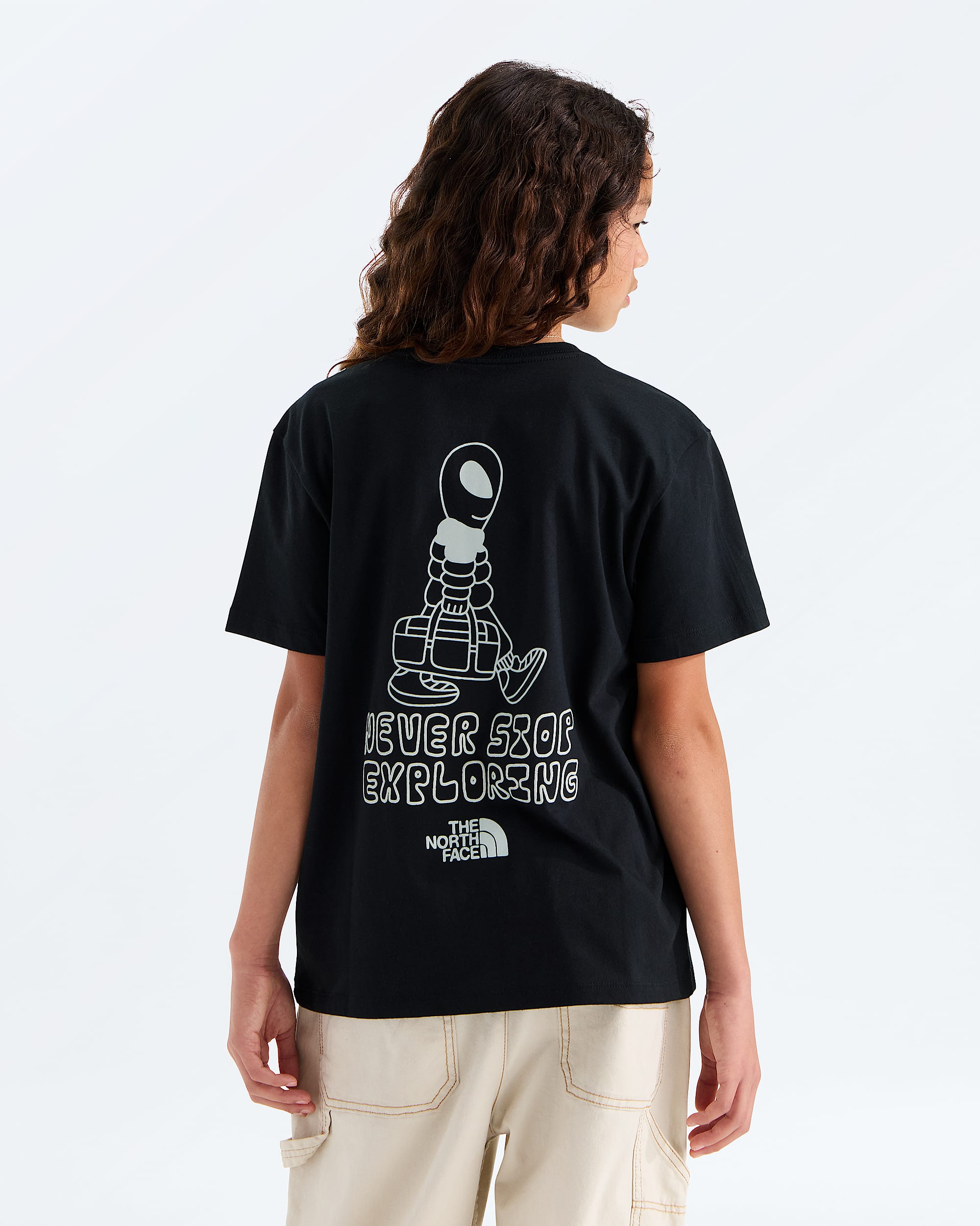 Boys  Girls Alien Relaxed ShortSleeve TeeGraphic TNF HERO2