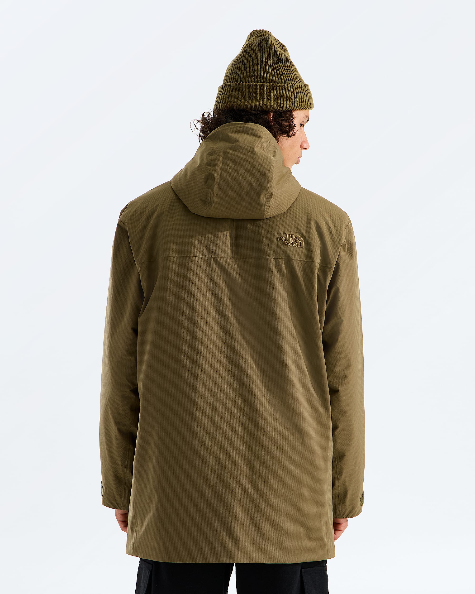 Mens TNF Range Lightweight Hooded Parka TNF BACK