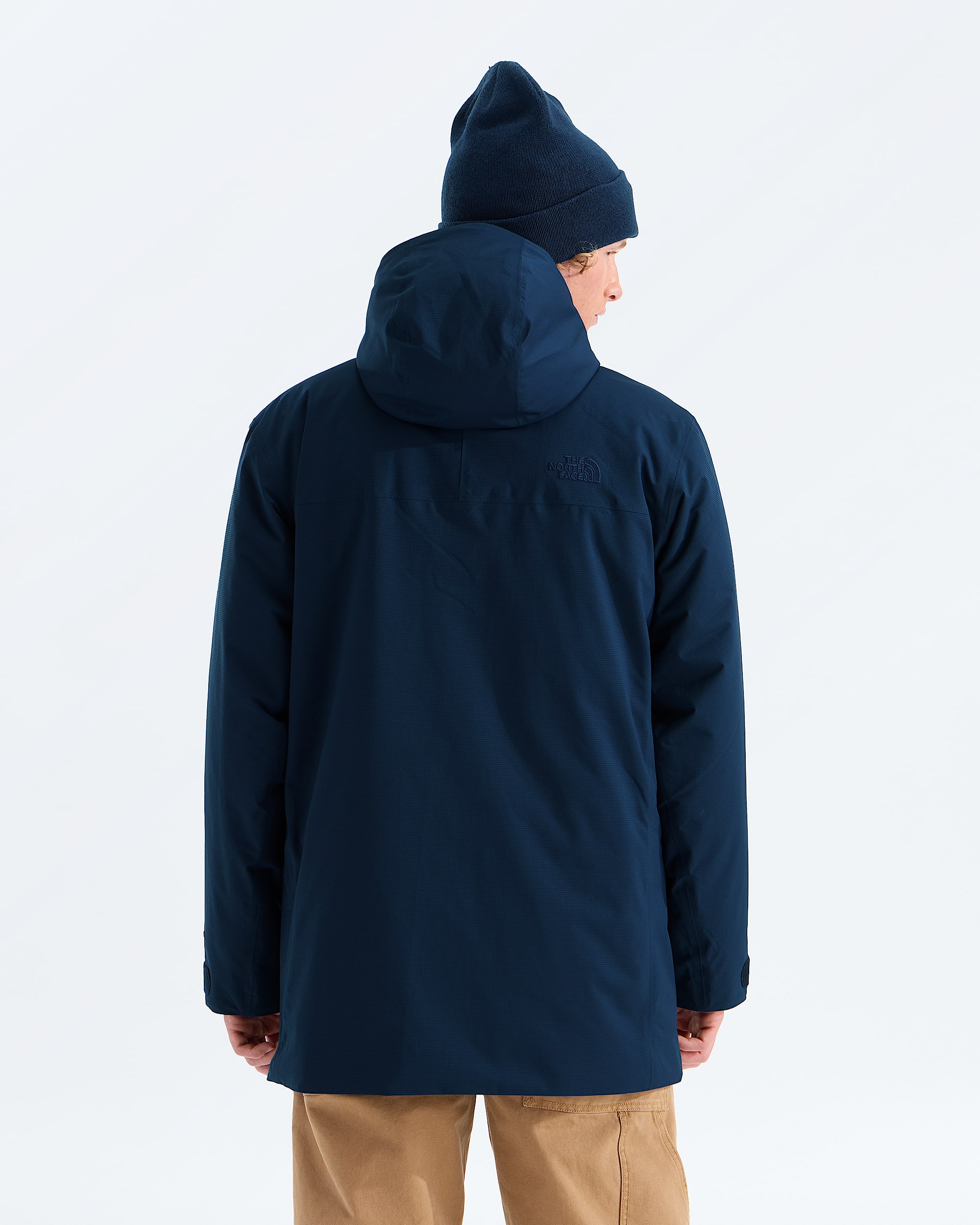 Mens TNF Range Lightweight Hooded Parka TNF BACK
