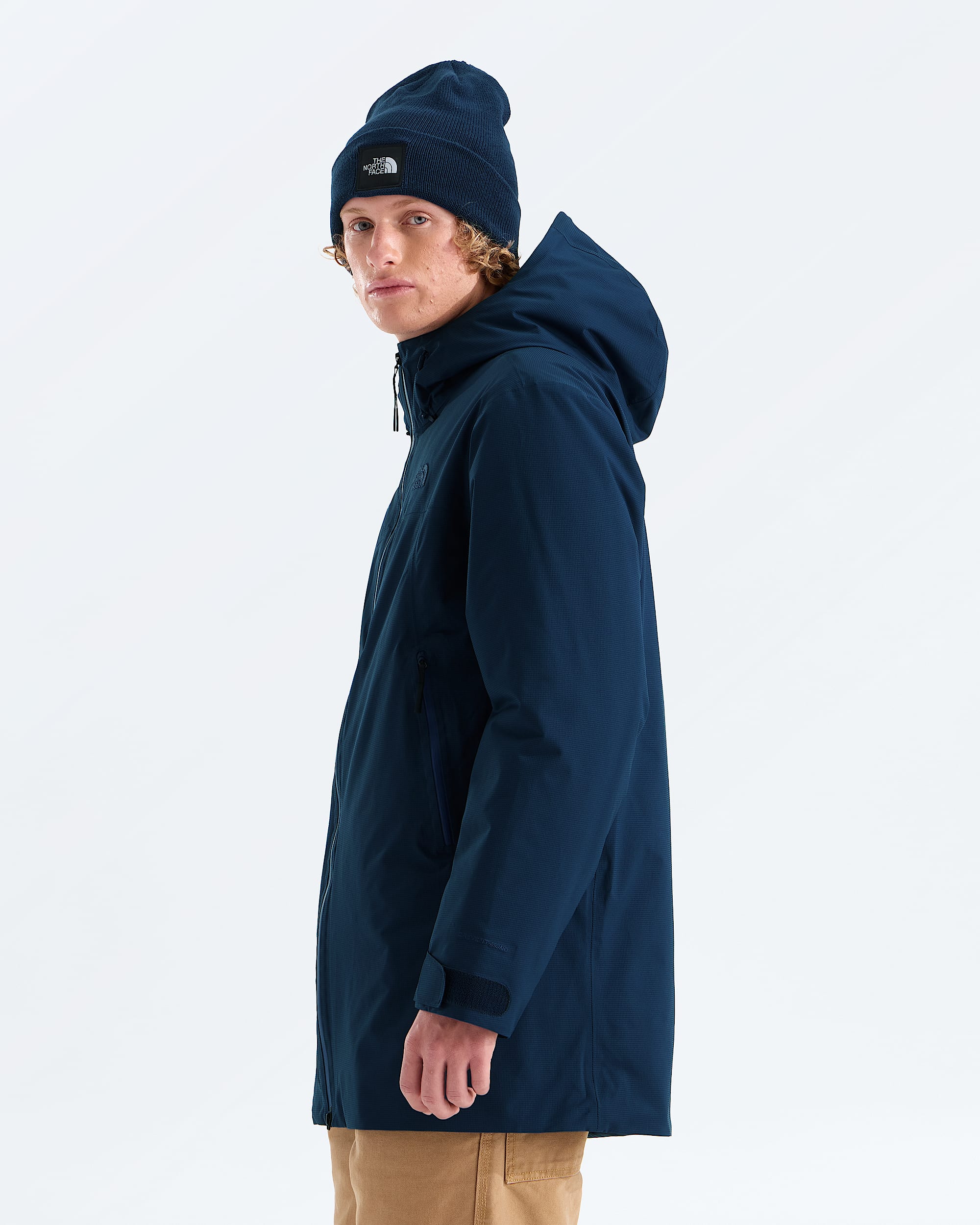 Mens TNF Range Lightweight Hooded Parka TNF MODEL34