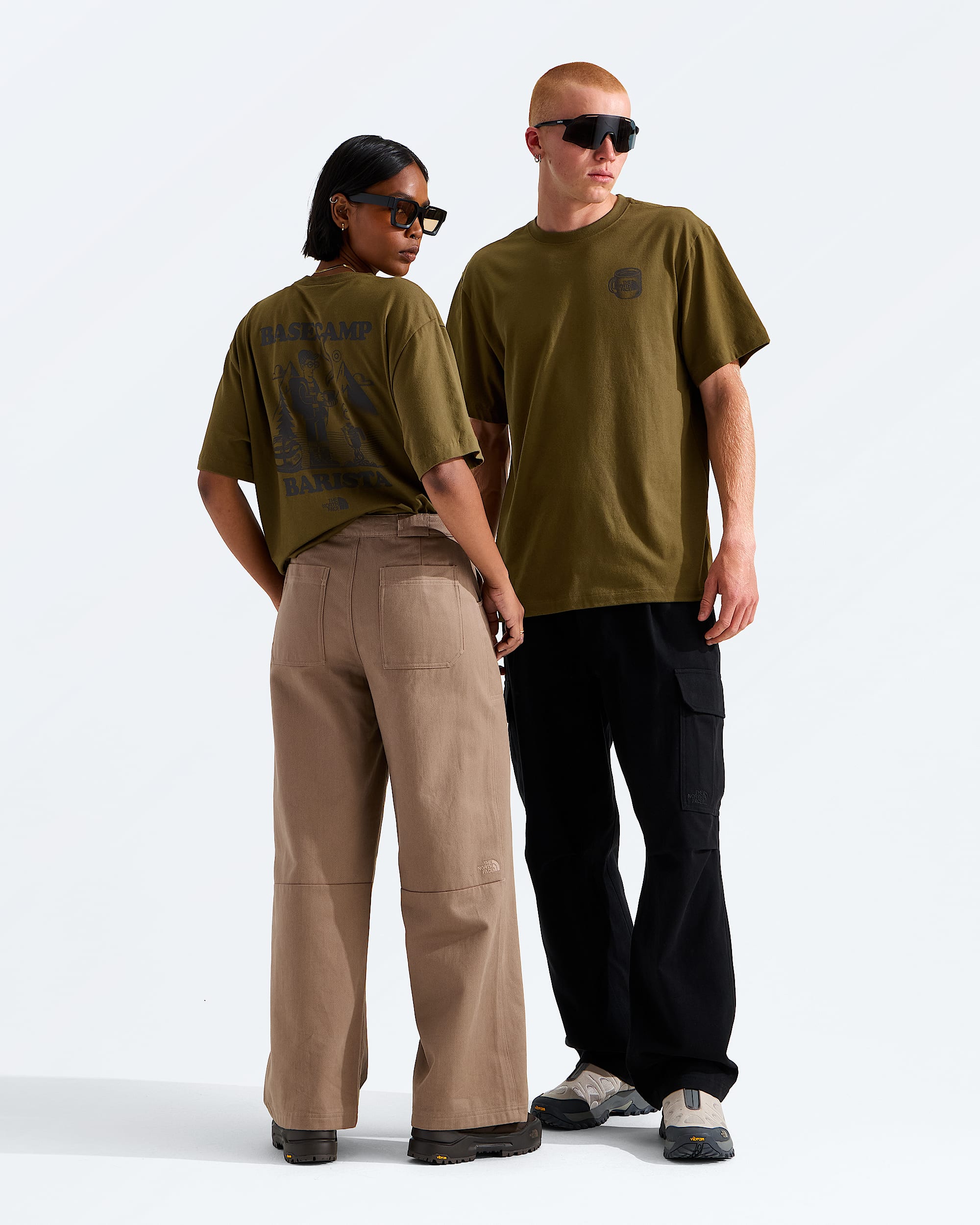 Unisex Basecamp Barista Relaxed ShortSleeve TeeGraphic TNF HERO