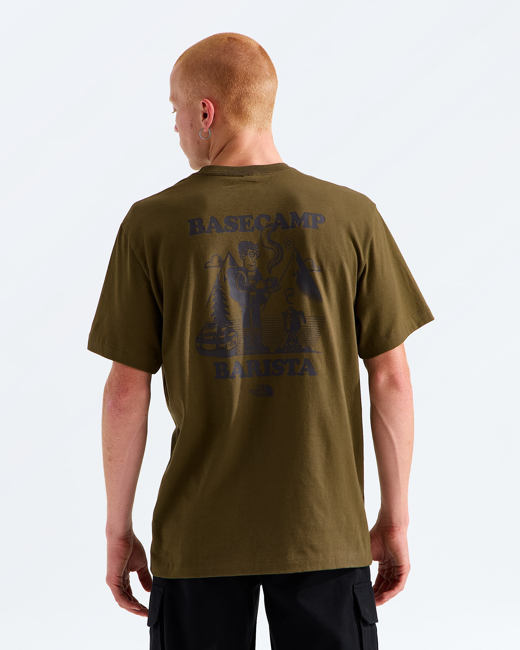 Unisex Basecamp Barista Relaxed ShortSleeve TeeGraphic TNF HERO2