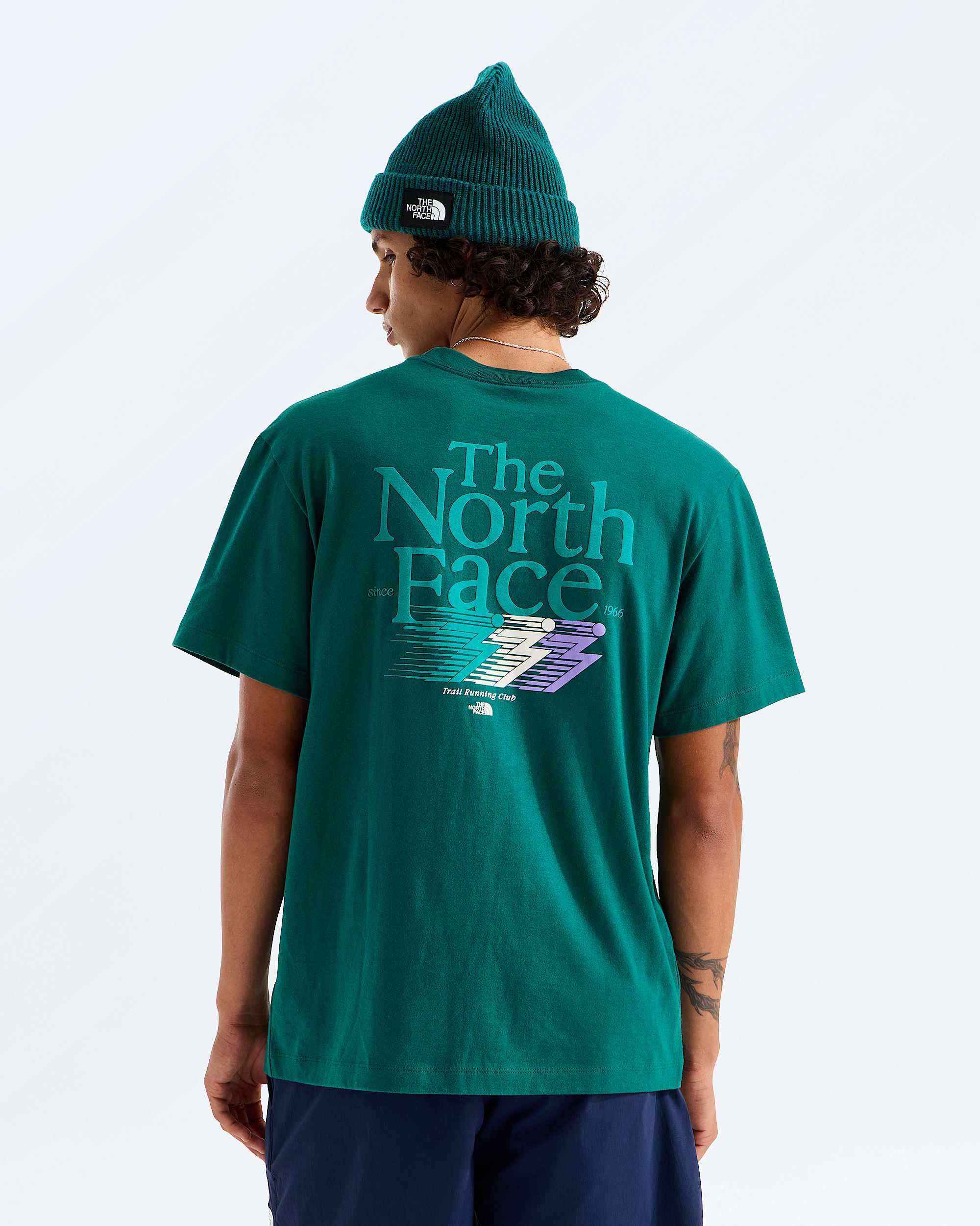 Mens Retro Trail Relaxed ShortSleeve TeeGraphic TNF HERO