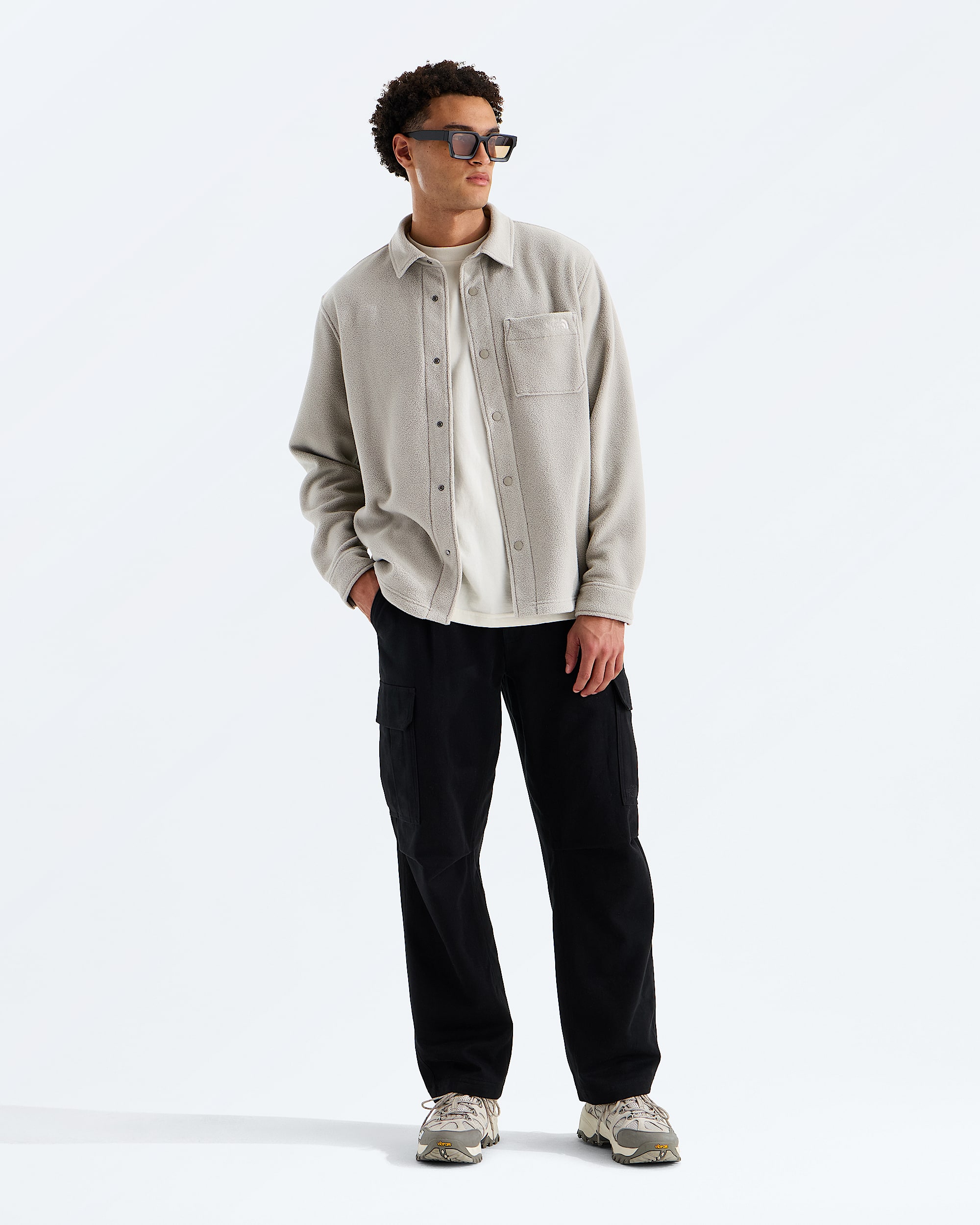 Mens Open Range Fleece LongSleeve Shirt TNF HERO2