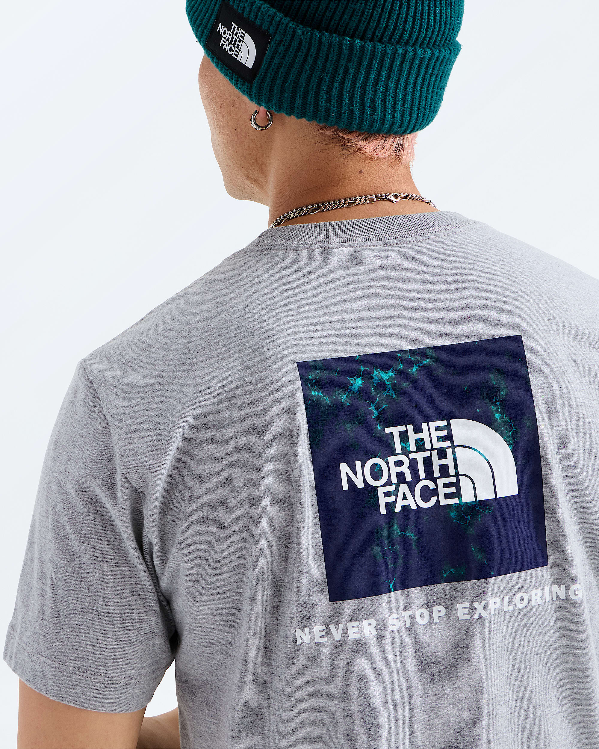 Mens Evolution Light Print Box NSE Regular ShortSleeve Tee TNF HERO2