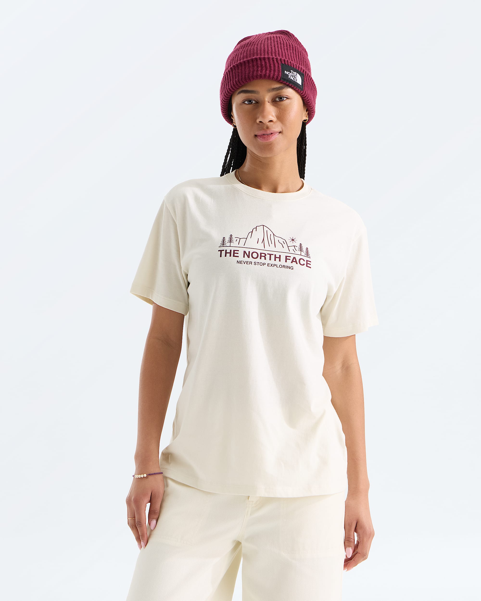 Womens Evolution Plateau Relaxed ShortSleeve Tee TNF Main