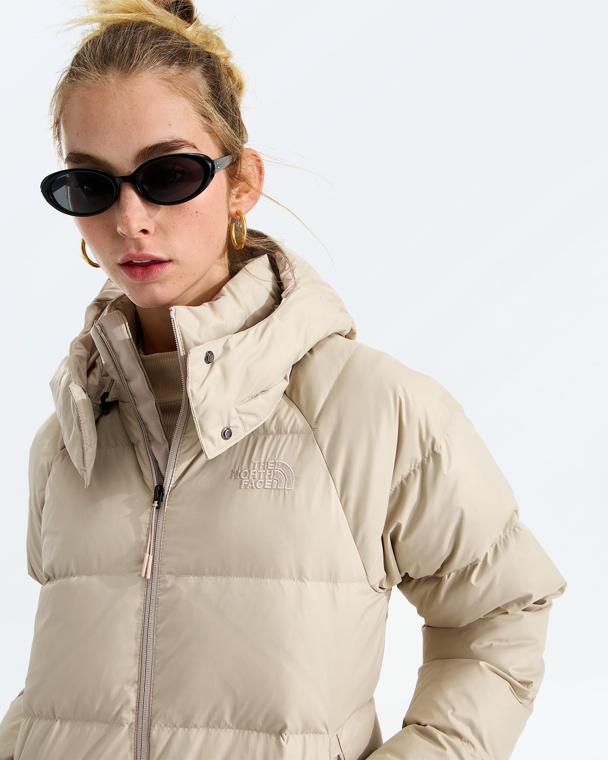 Womens Hydrenalite City Long Down Hooded Parka TNF HERO2