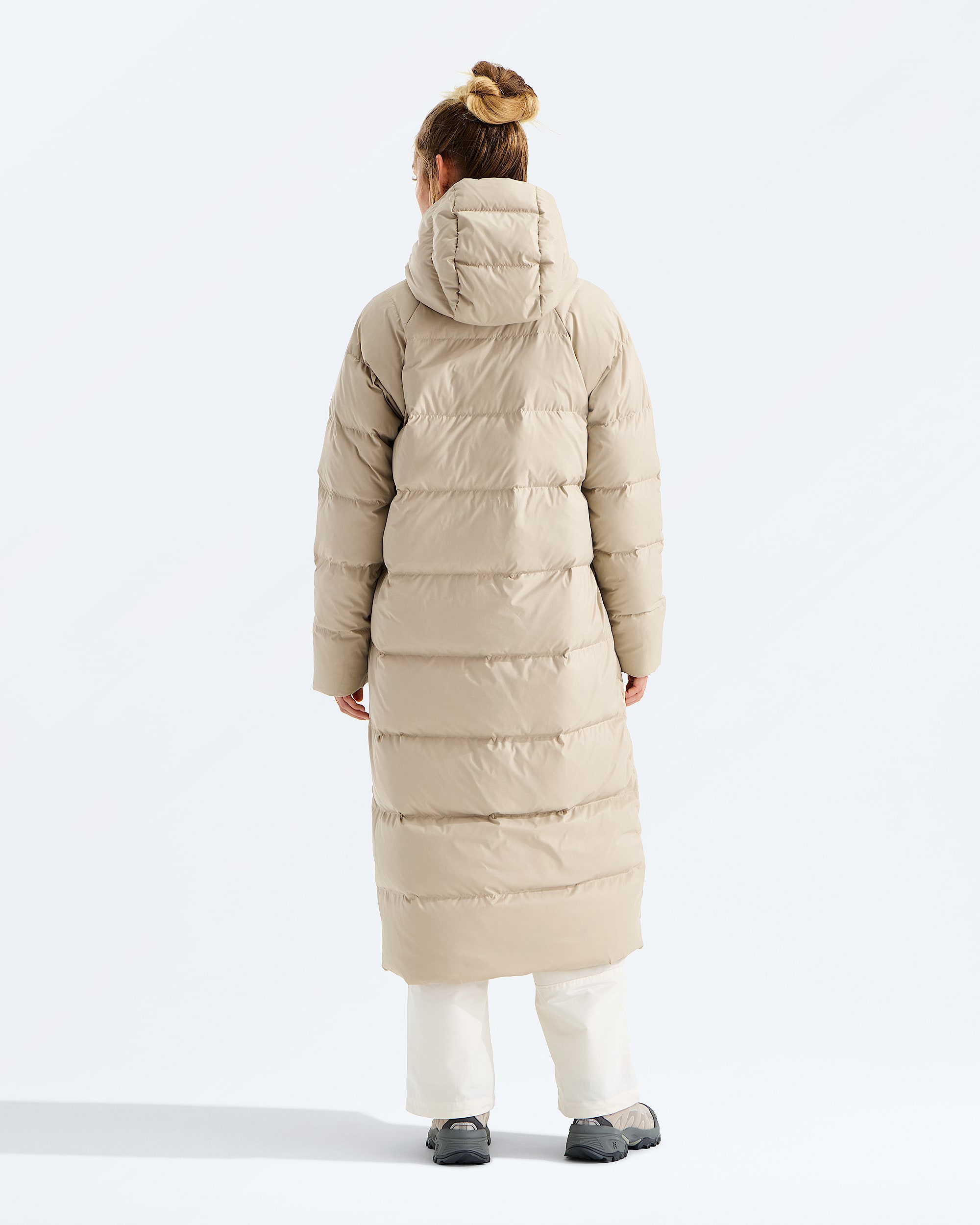 Womens Hydrenalite City Long Down Hooded Parka TNF BACK