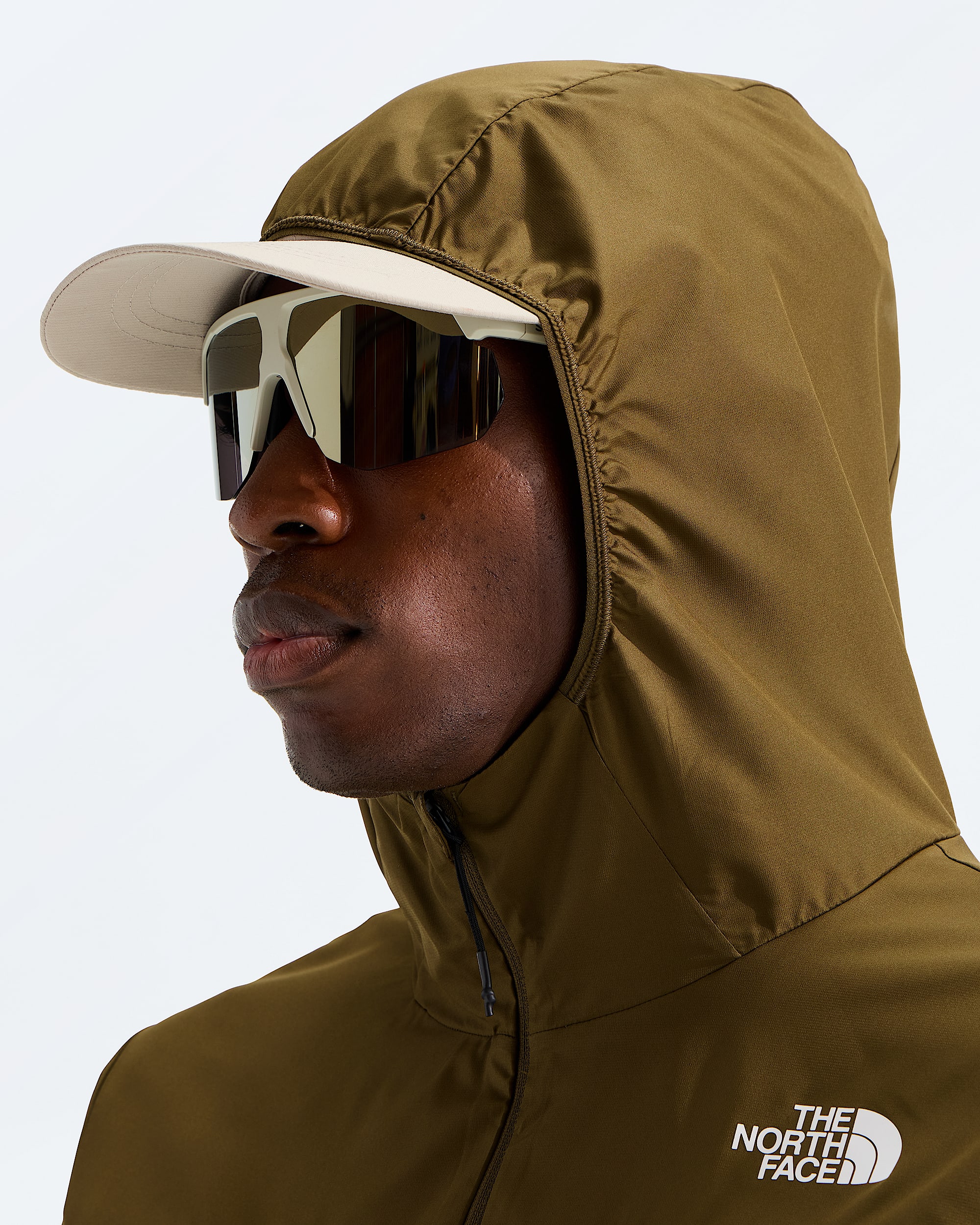 Mens Fontanales Wind Jacket TNF MODELHOOD2