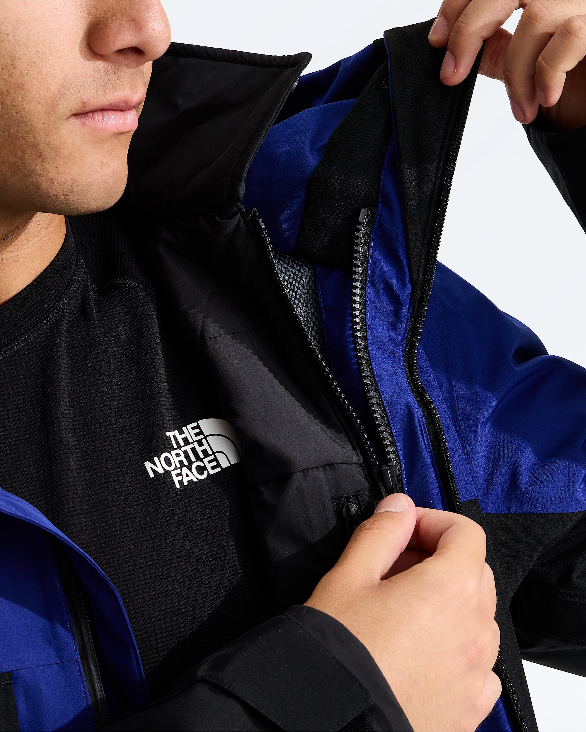 Manteau pour neige ThermoBall Eco Triclimate pour hommes TNF MODELCLOSE3