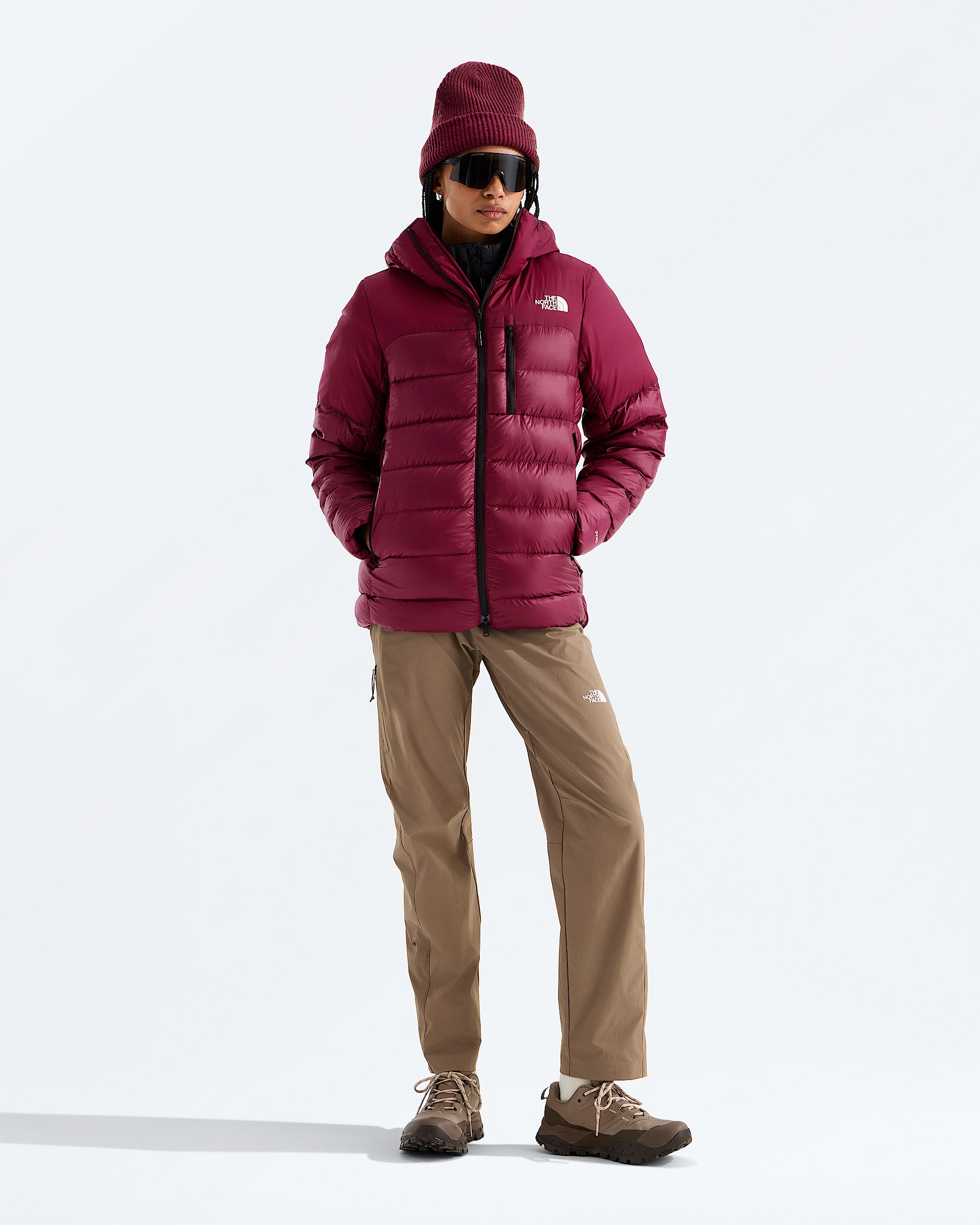 Womens Kalix Down Hoodie TNF HERO2