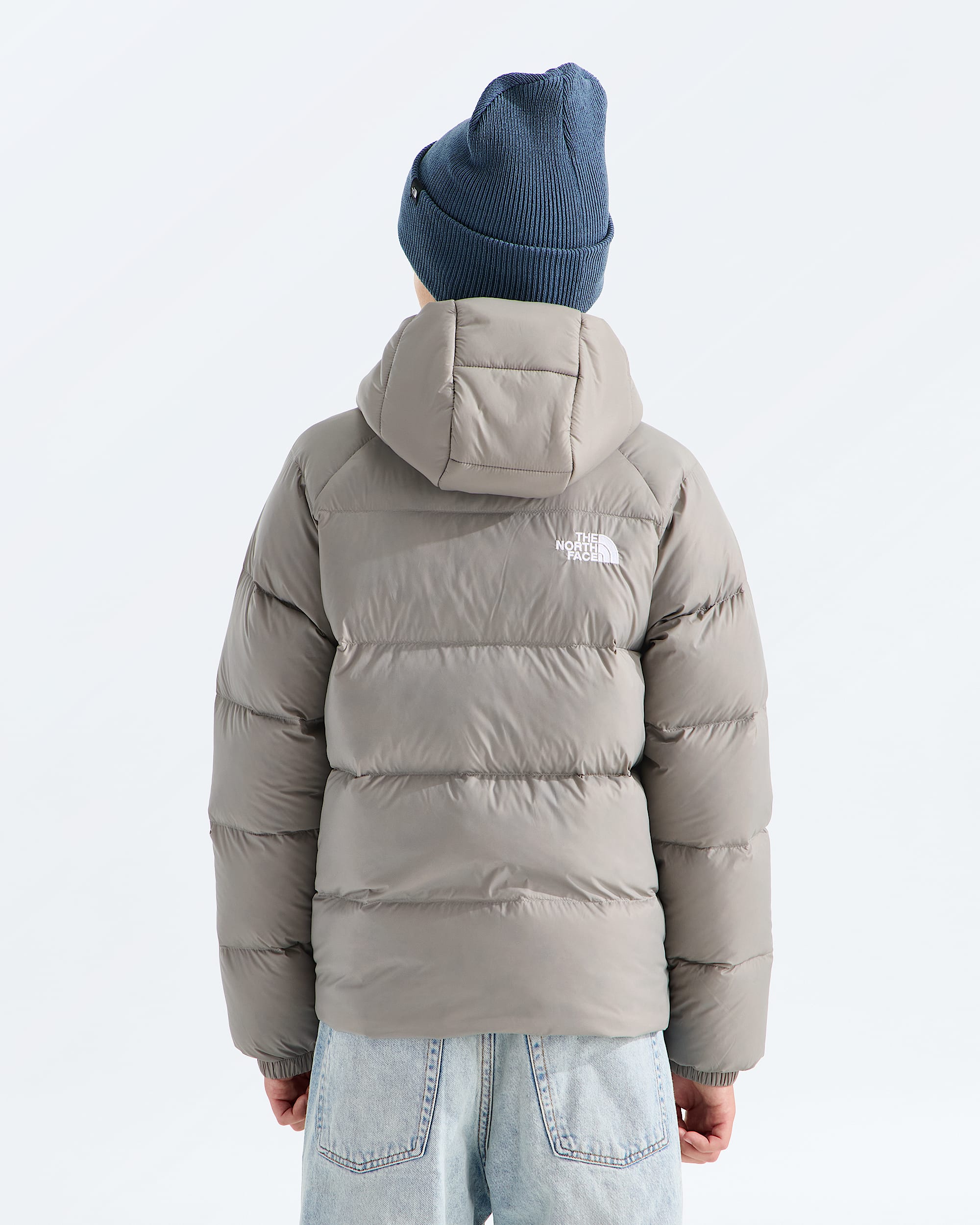 Boys Hydrenalite Down Hooded Jacket TNF BACK