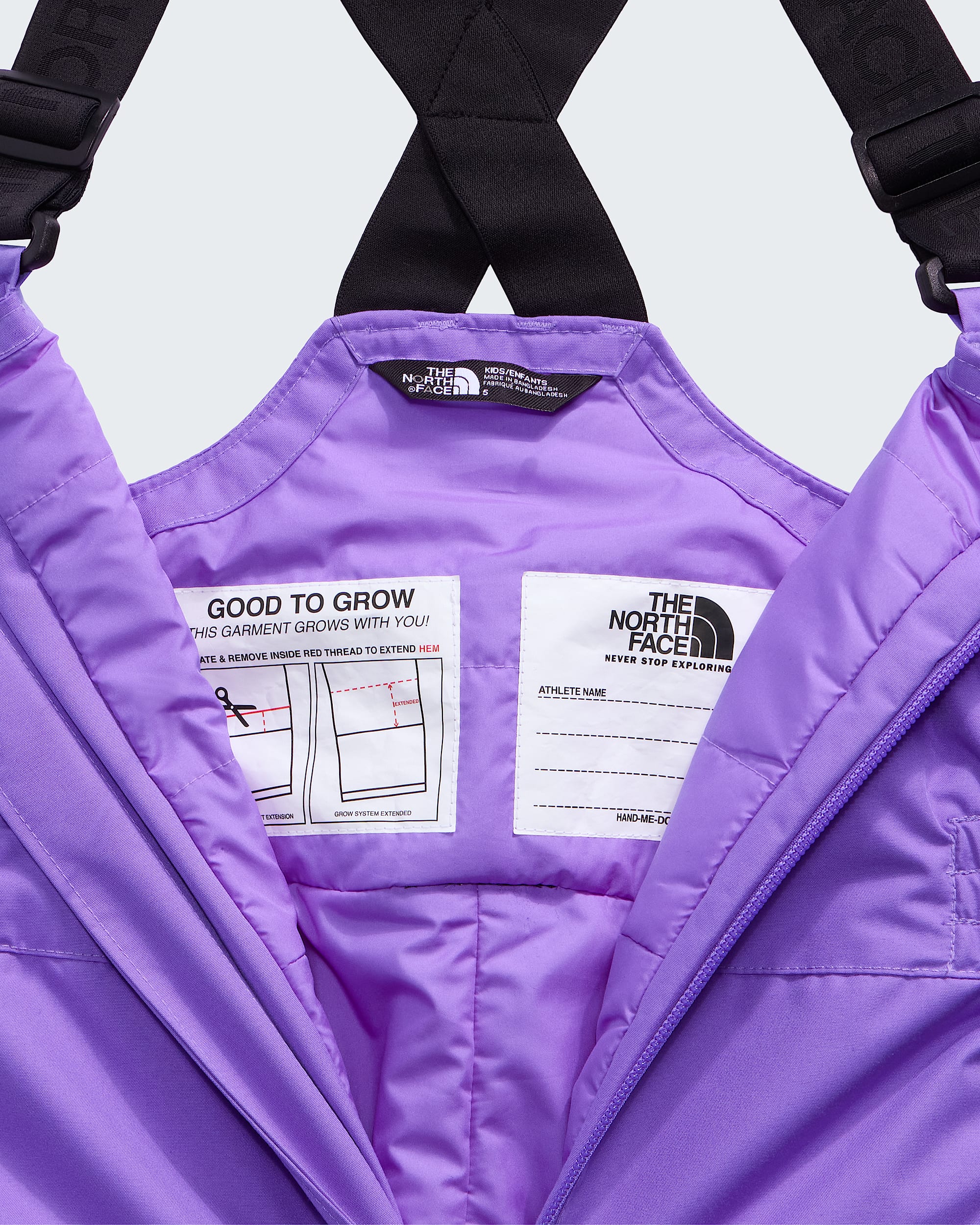 Kids Freedom Insulated Bibs TNF ALT2