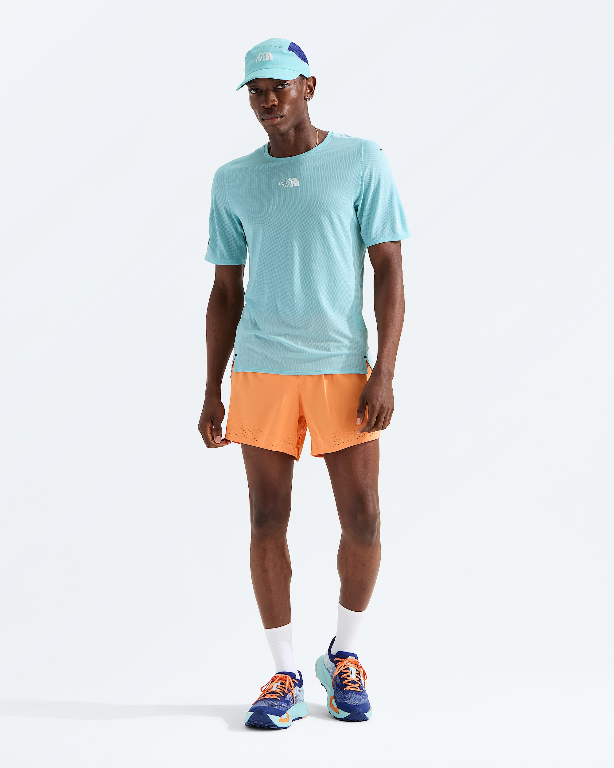 Mens Summit Series High Trail ShortSleeveGraphic TNF HERO2