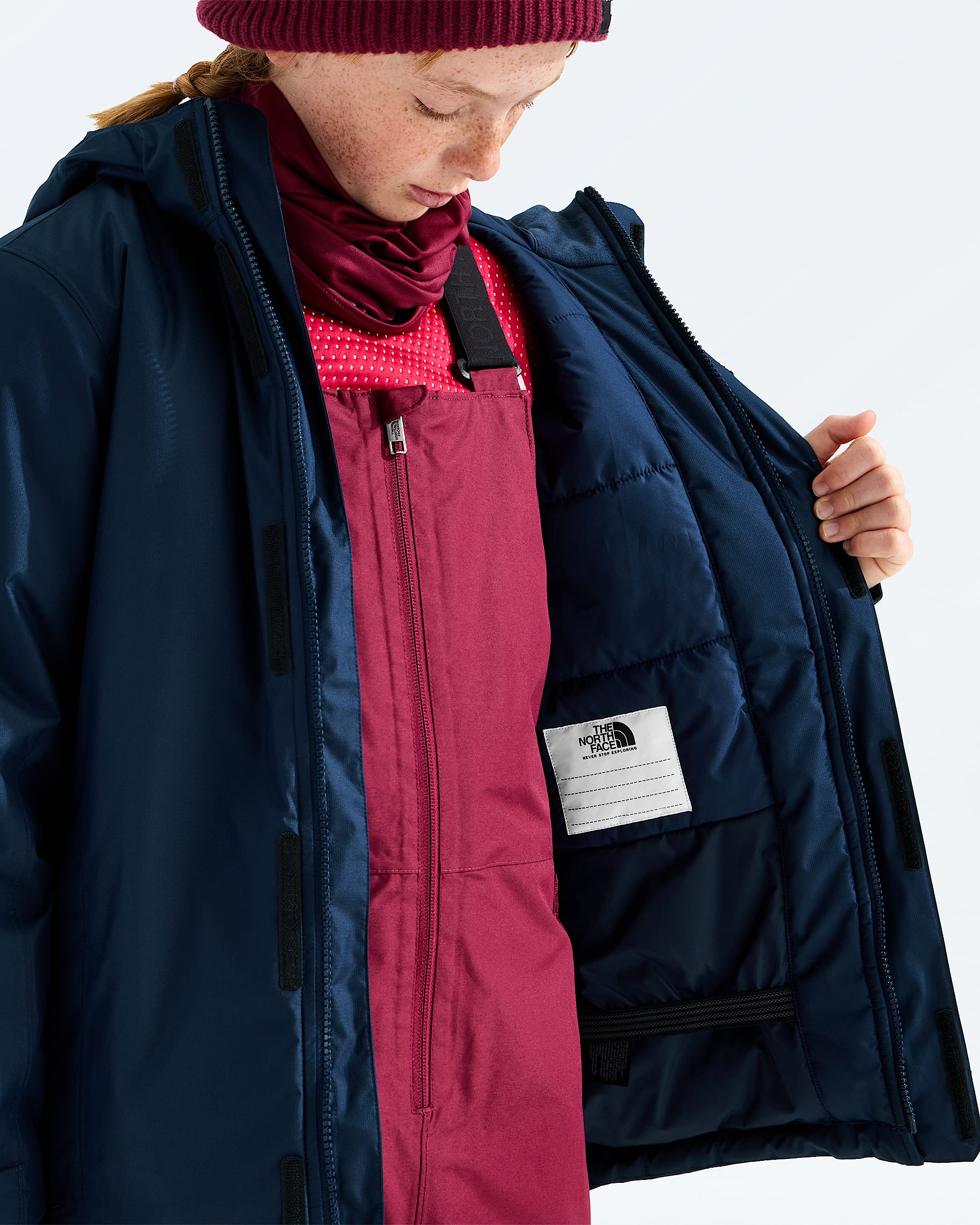 Boys  Girls Snowquest Jacket TNF MODELINT