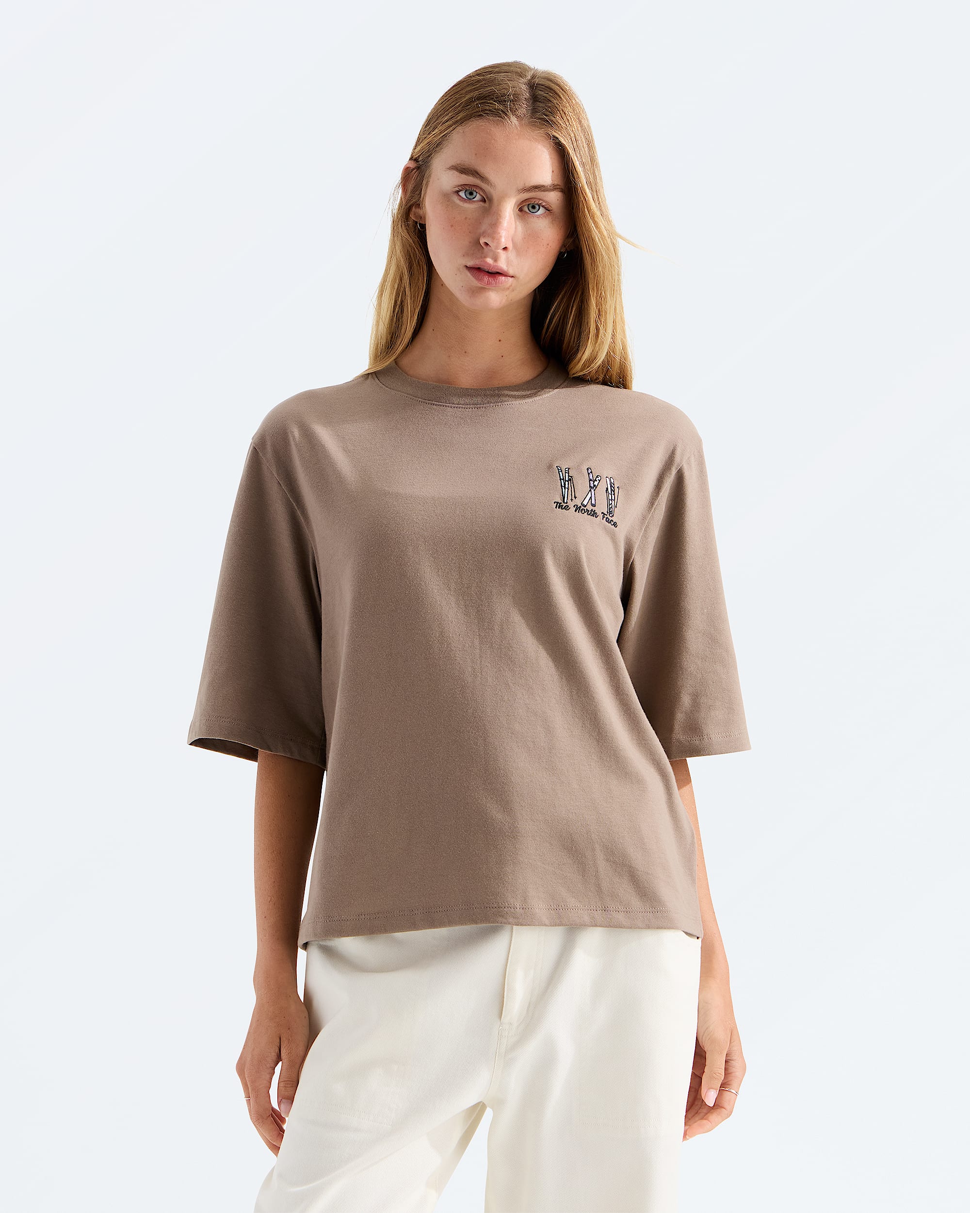 Womens Ski Embro Boxy ShortSleeve TeeGraphic TNF Main
