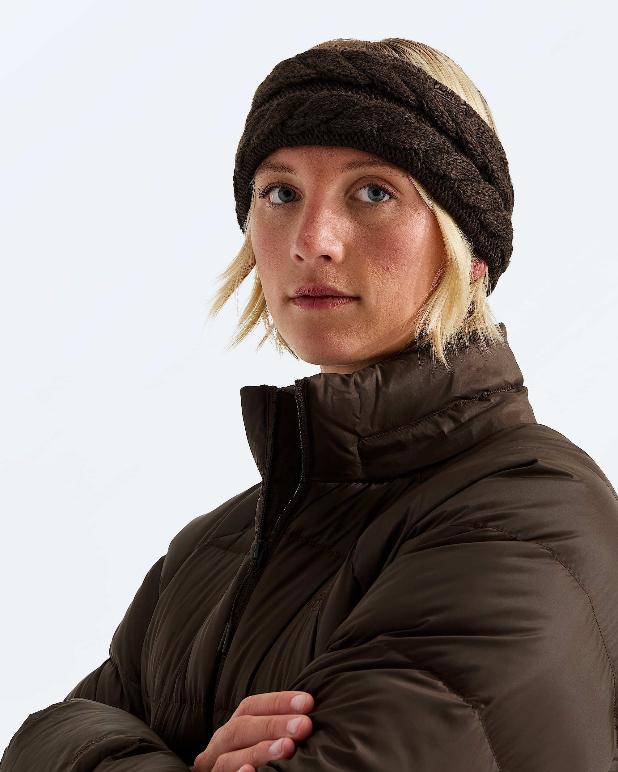 Womens Oh Mega Headband TNF MODELBACK