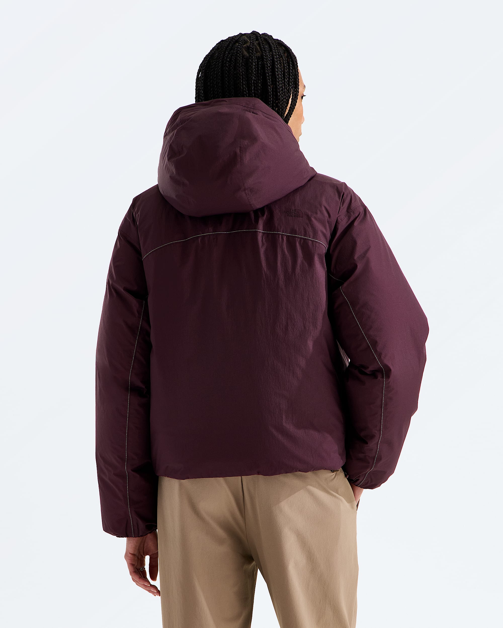 Womens TNF DRYVENT Reversible Down Jacket TNF BACK