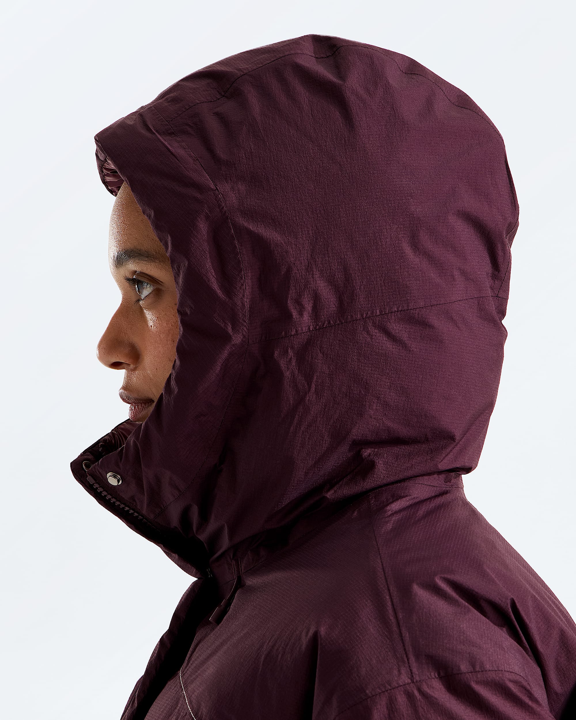 Womens TNF DRYVENT Reversible Down Jacket TNF MODELHOOD2