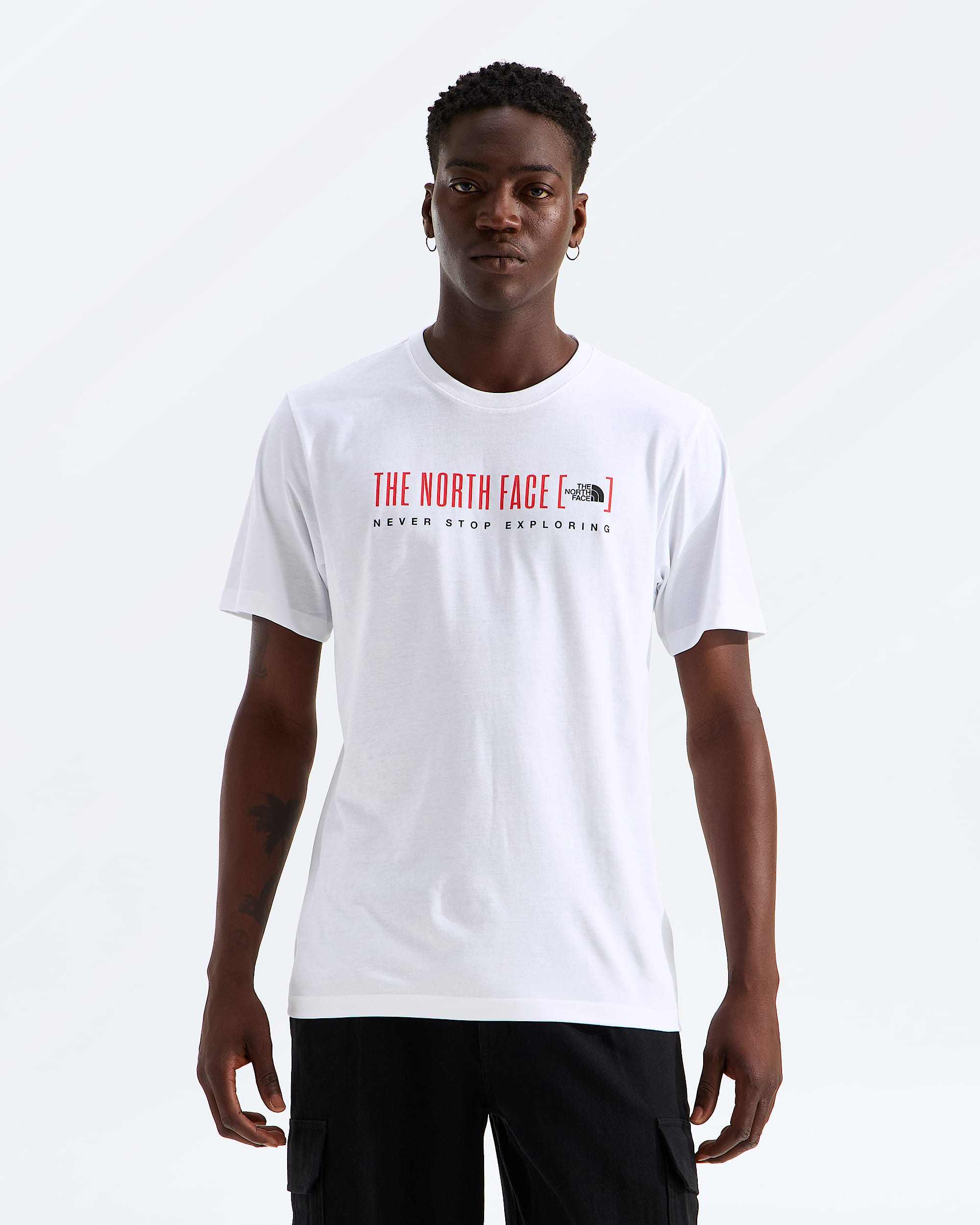 Mens Bracket Logo Regular ShortSleeve Tee TNF Main