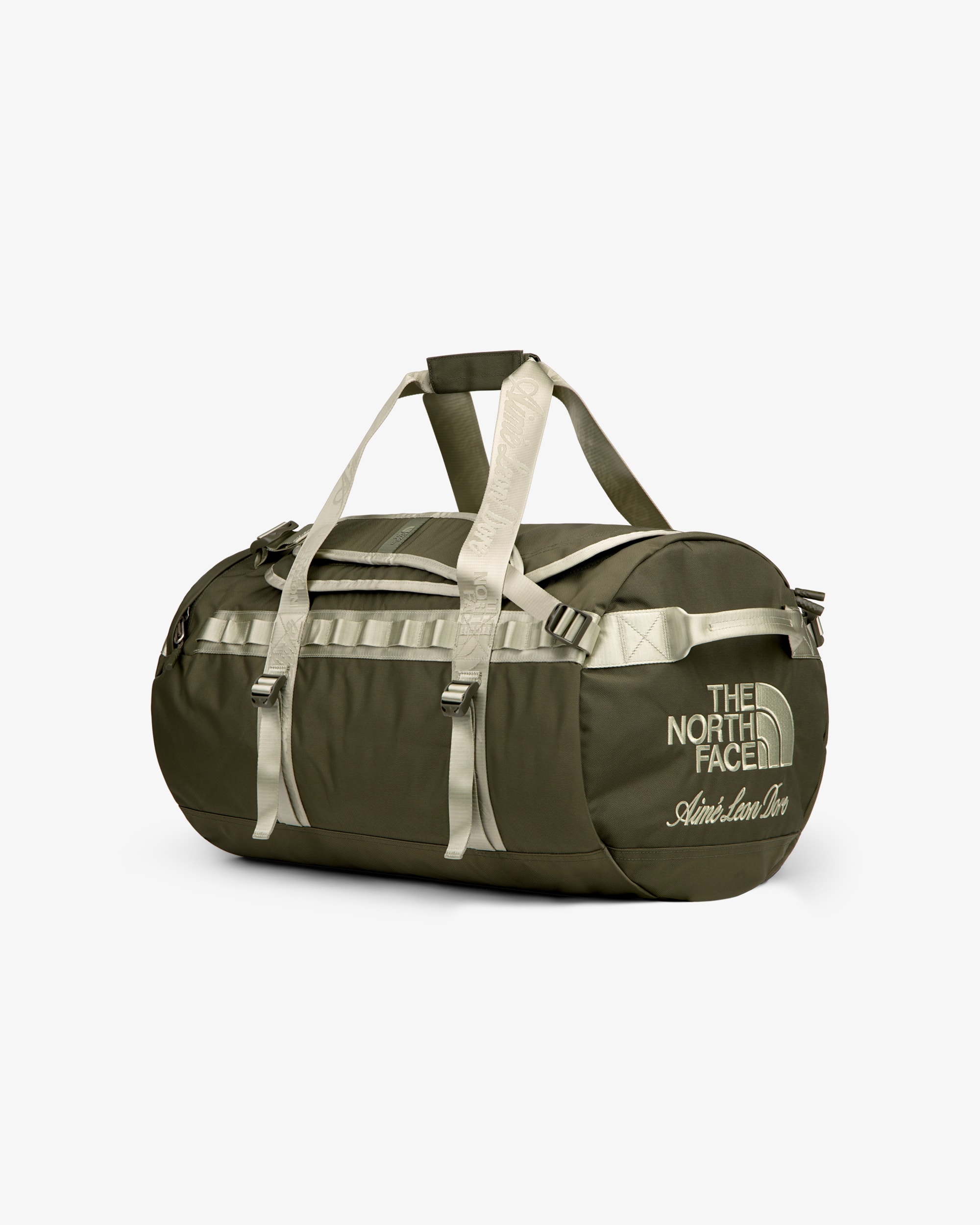 TNF X Aim Leon Dore Nylon Base Camp Duffel TNF FRONT34