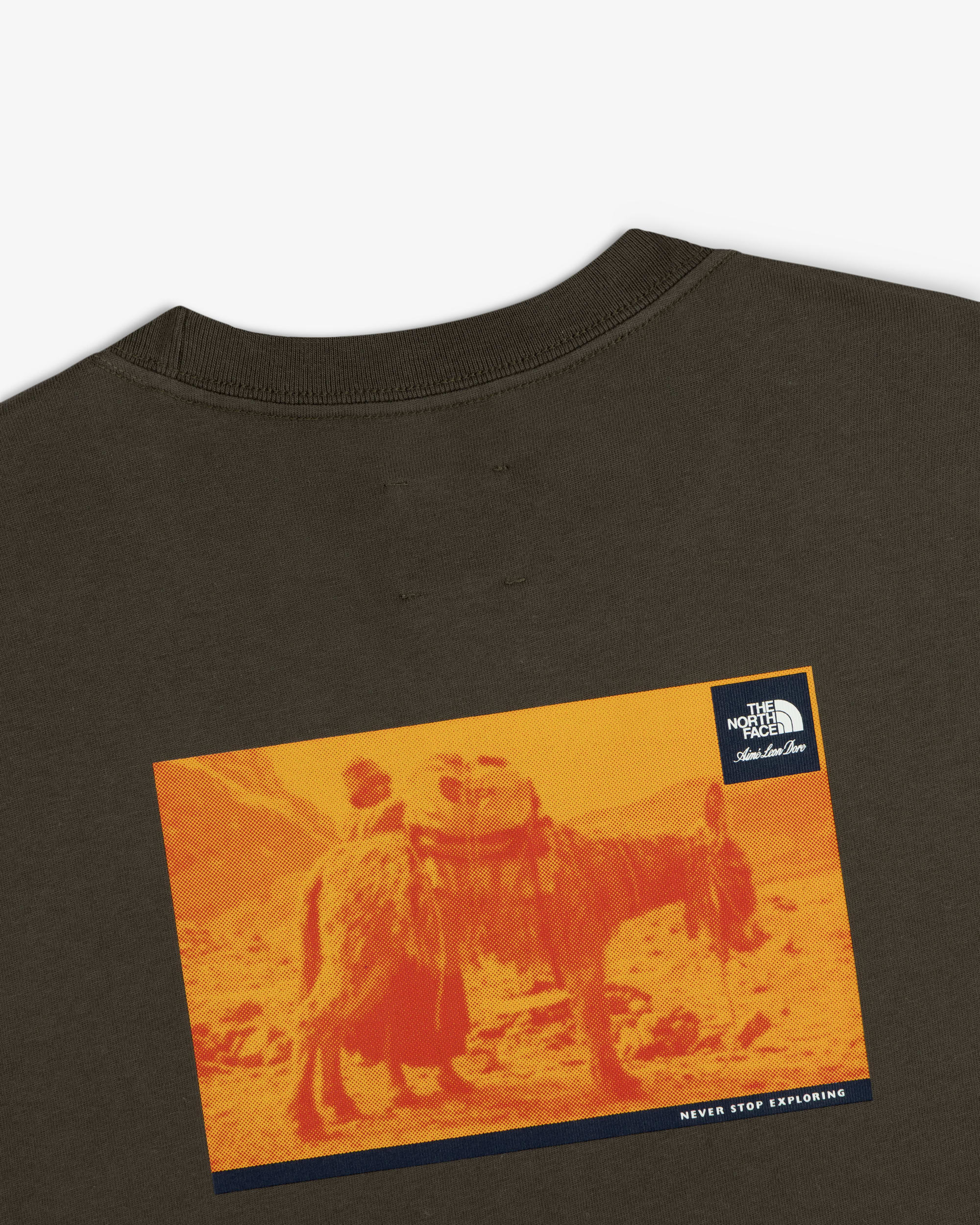 TNF X Aim Leon Dore Long Sleeve Tee TNF ALT2