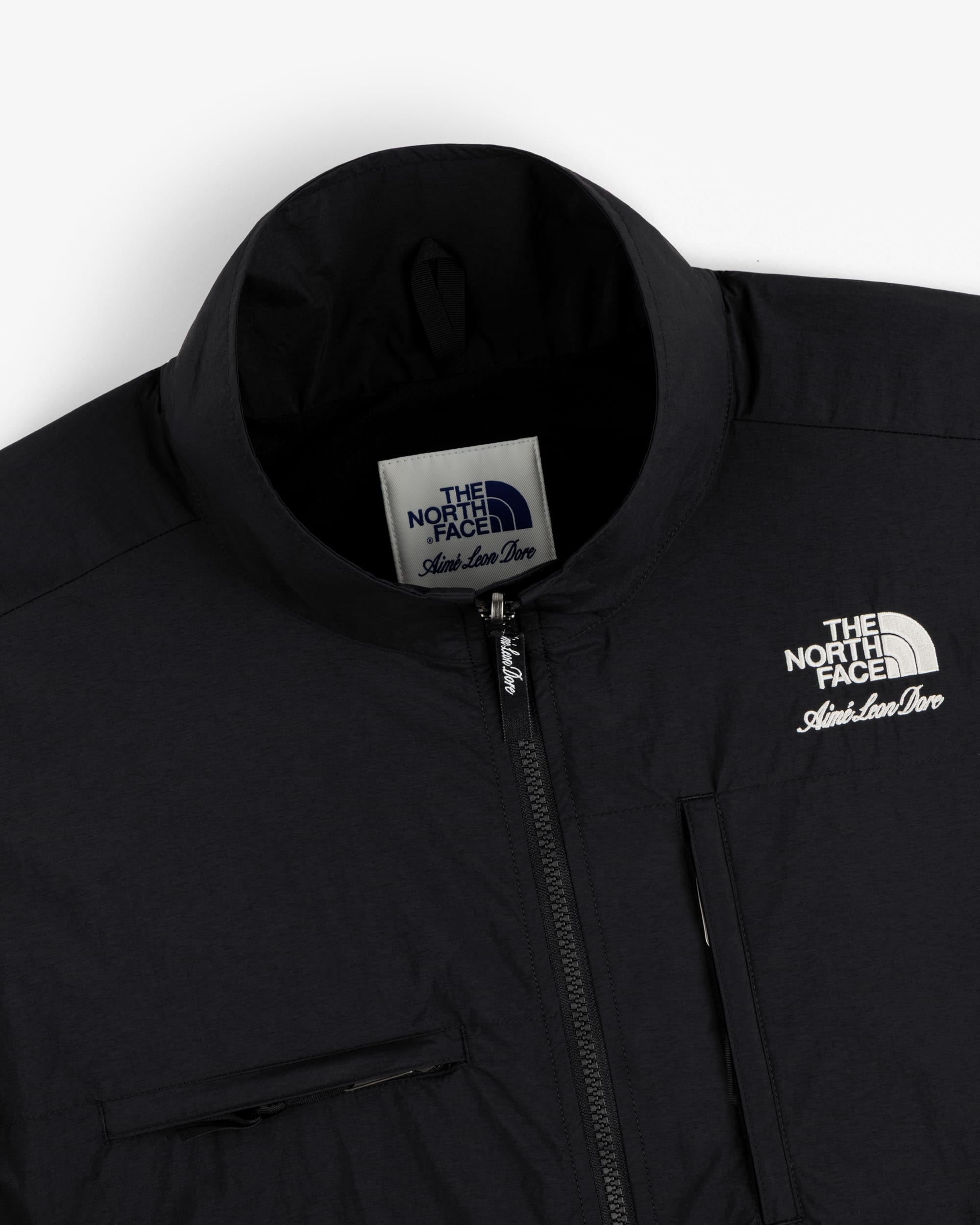 TNF X Aim Leon Dore Nylon Denali Jacket TNF ALT1