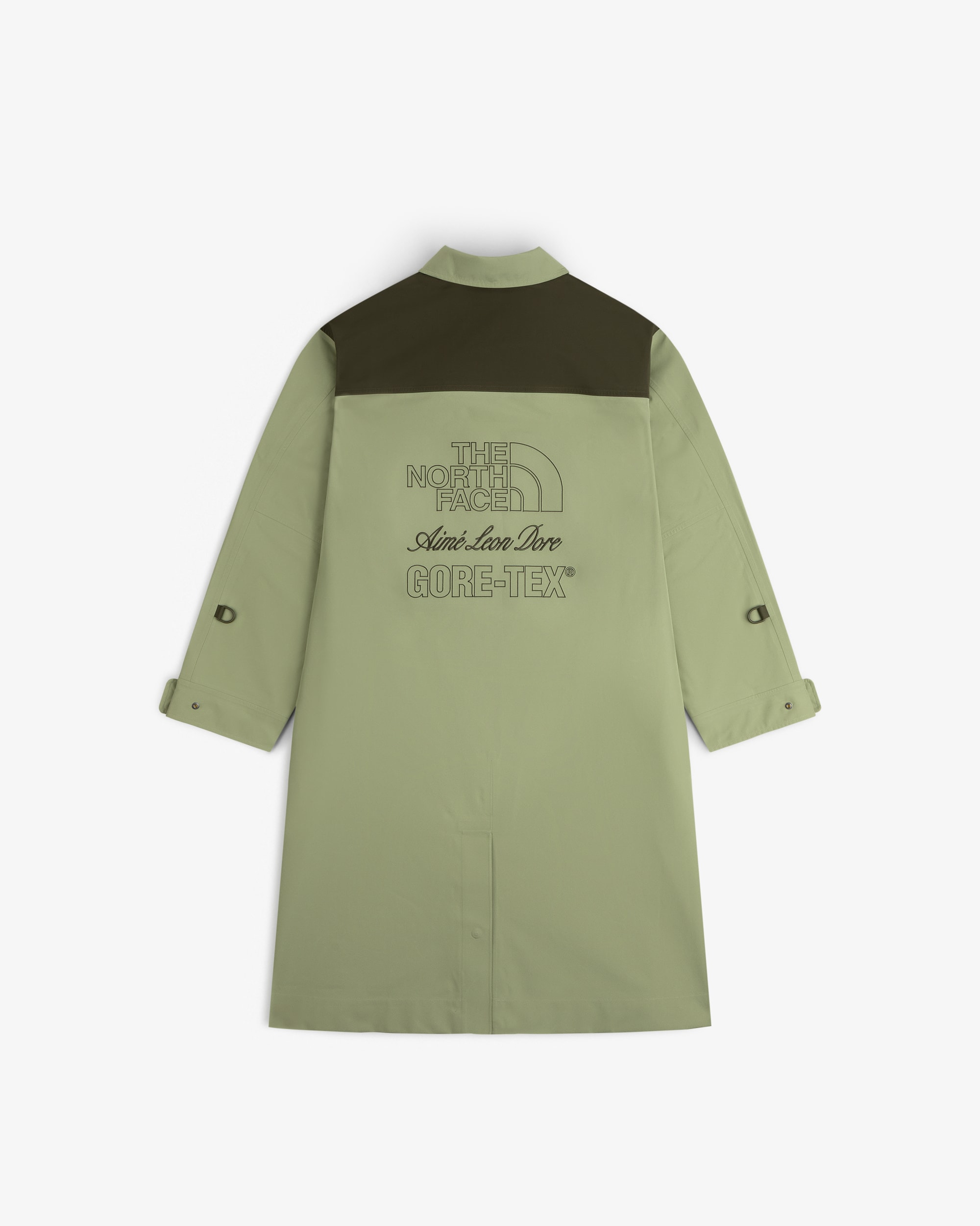 TNF X Aim Leon Dore GORETEX Trench TNF BACK