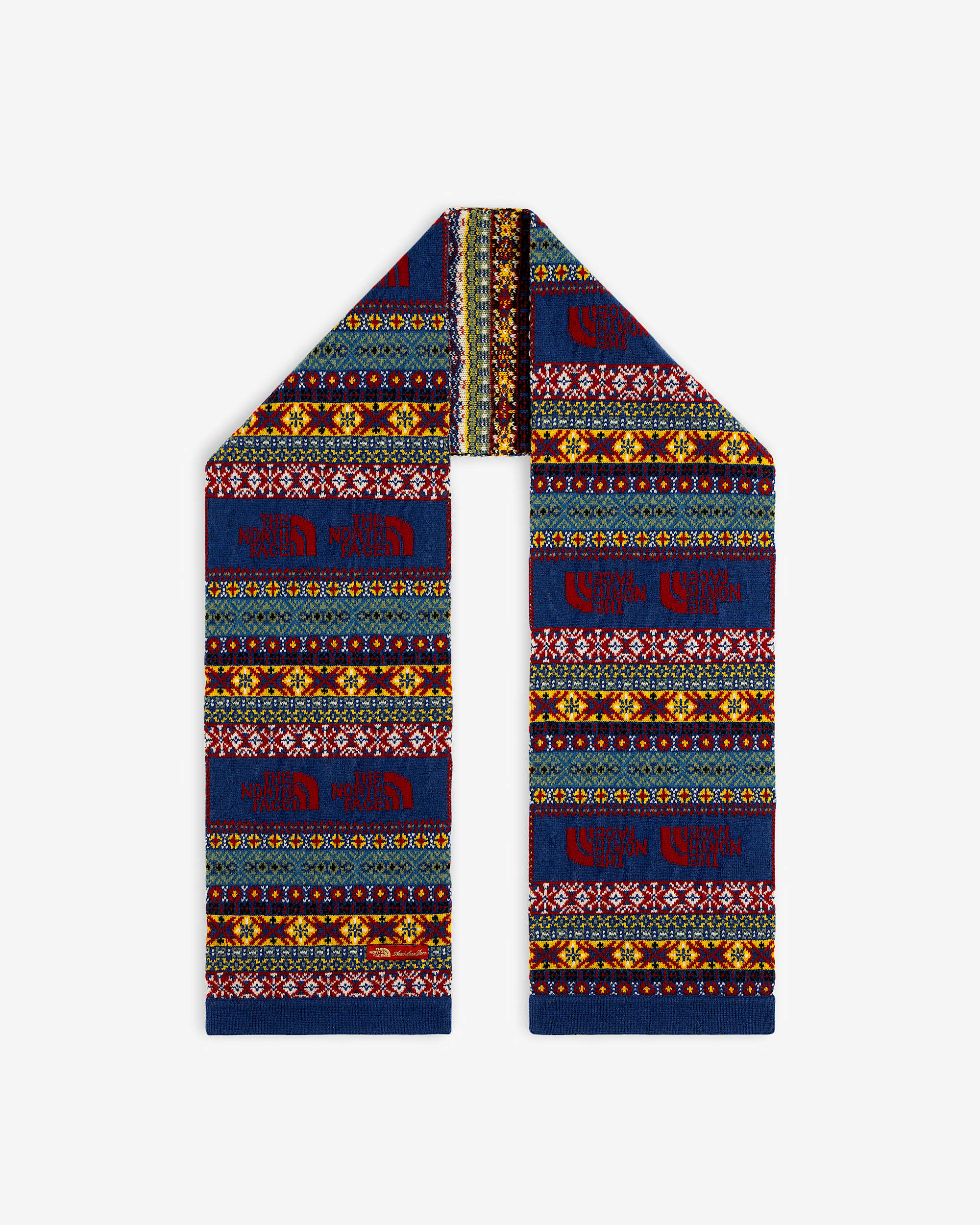 TNF X Aim Leon Dore Jacquard Scarf TNF HERO