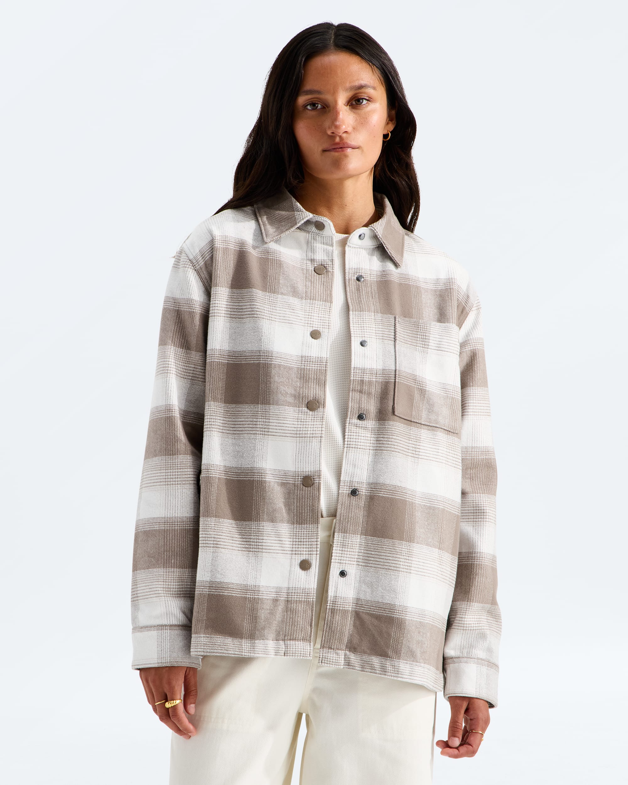 Womens Forest Flannel LongSleeve Shacket TNF HERO