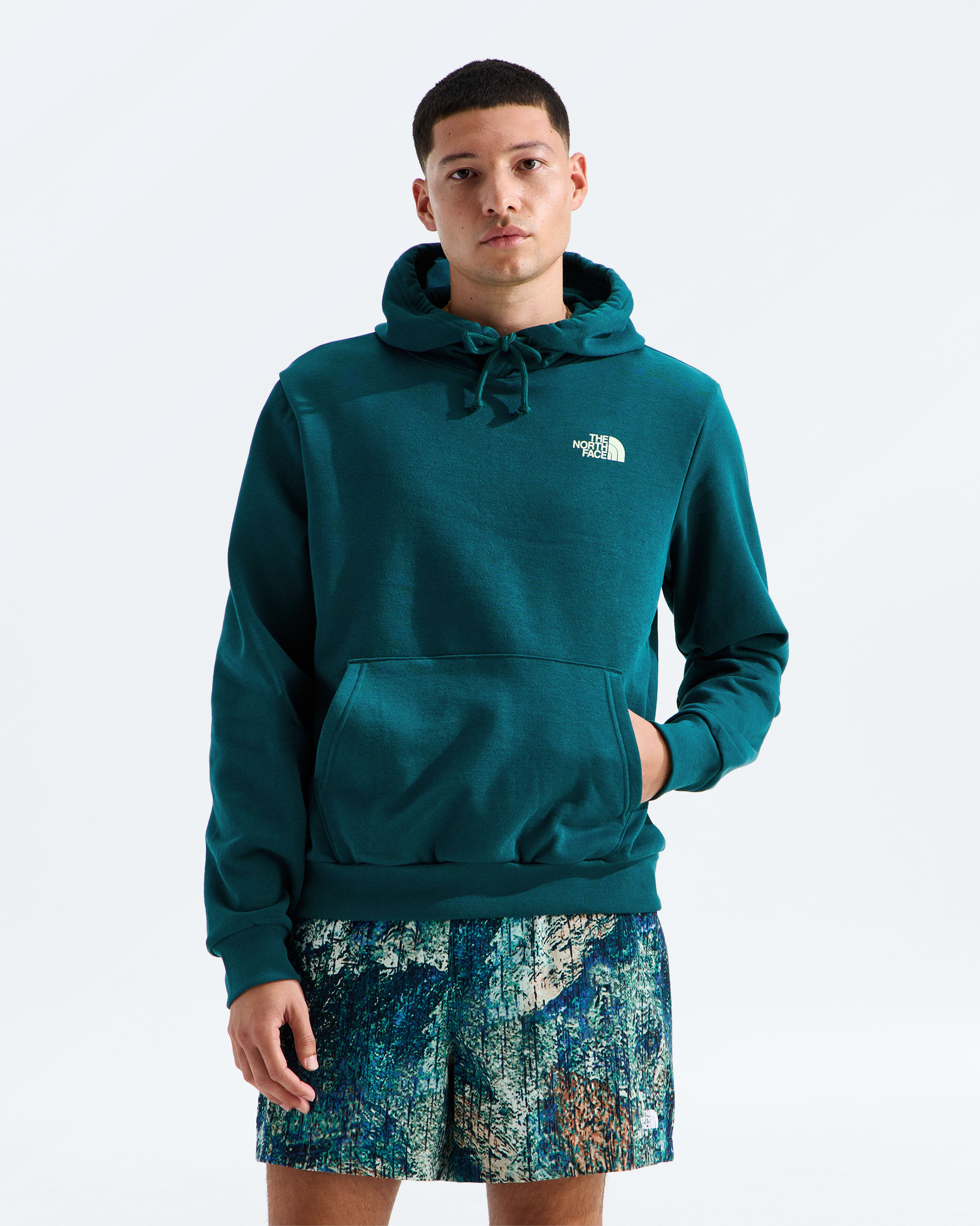 Mens Campfire Regular Hoodie TNF BACK
