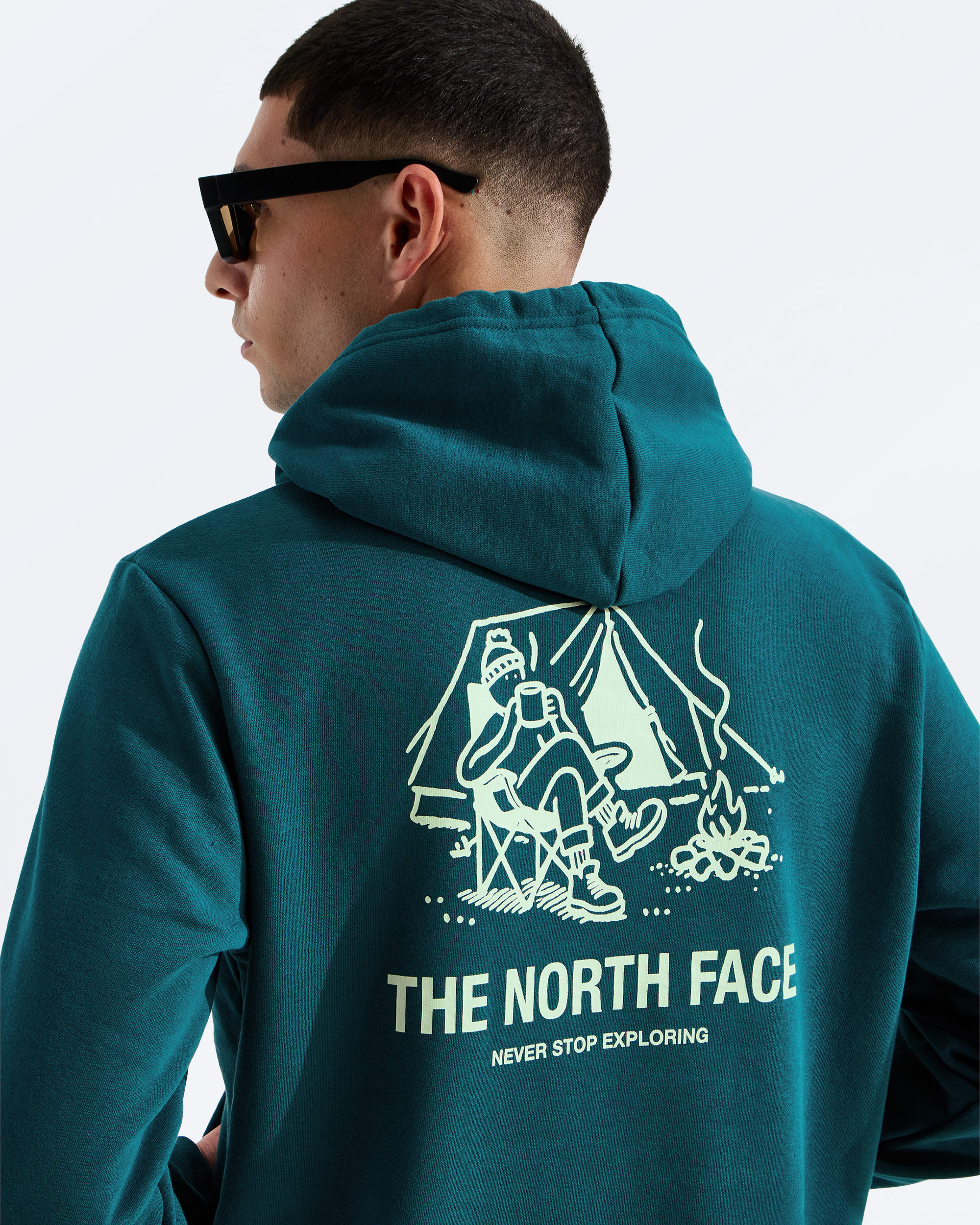 Mens Campfire Regular Hoodie TNF HERO2