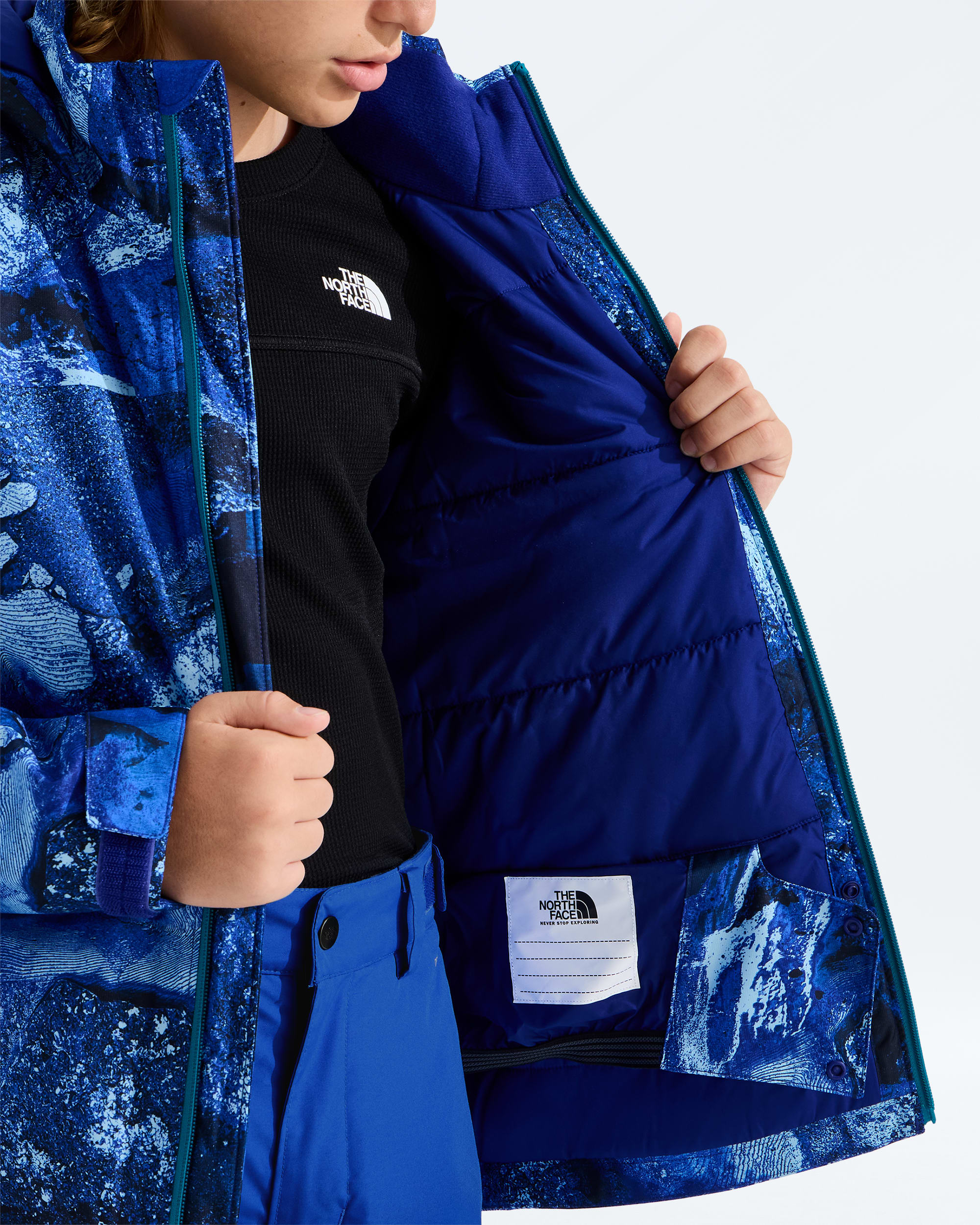 Boys Freedom Insulated JacketPrint TNF MODELINT