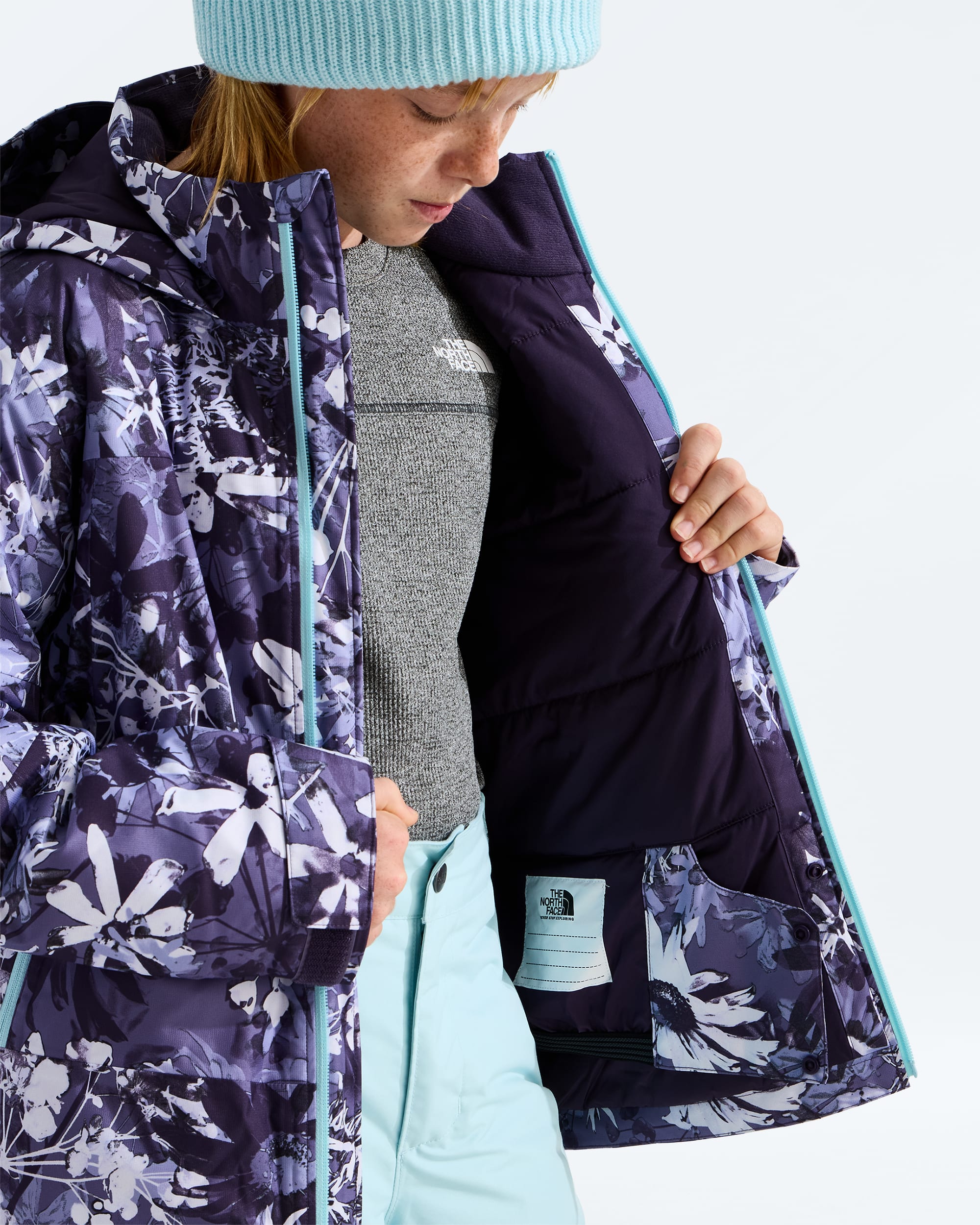 Girls Freedom Insulated JacketPrint TNF MODELINT