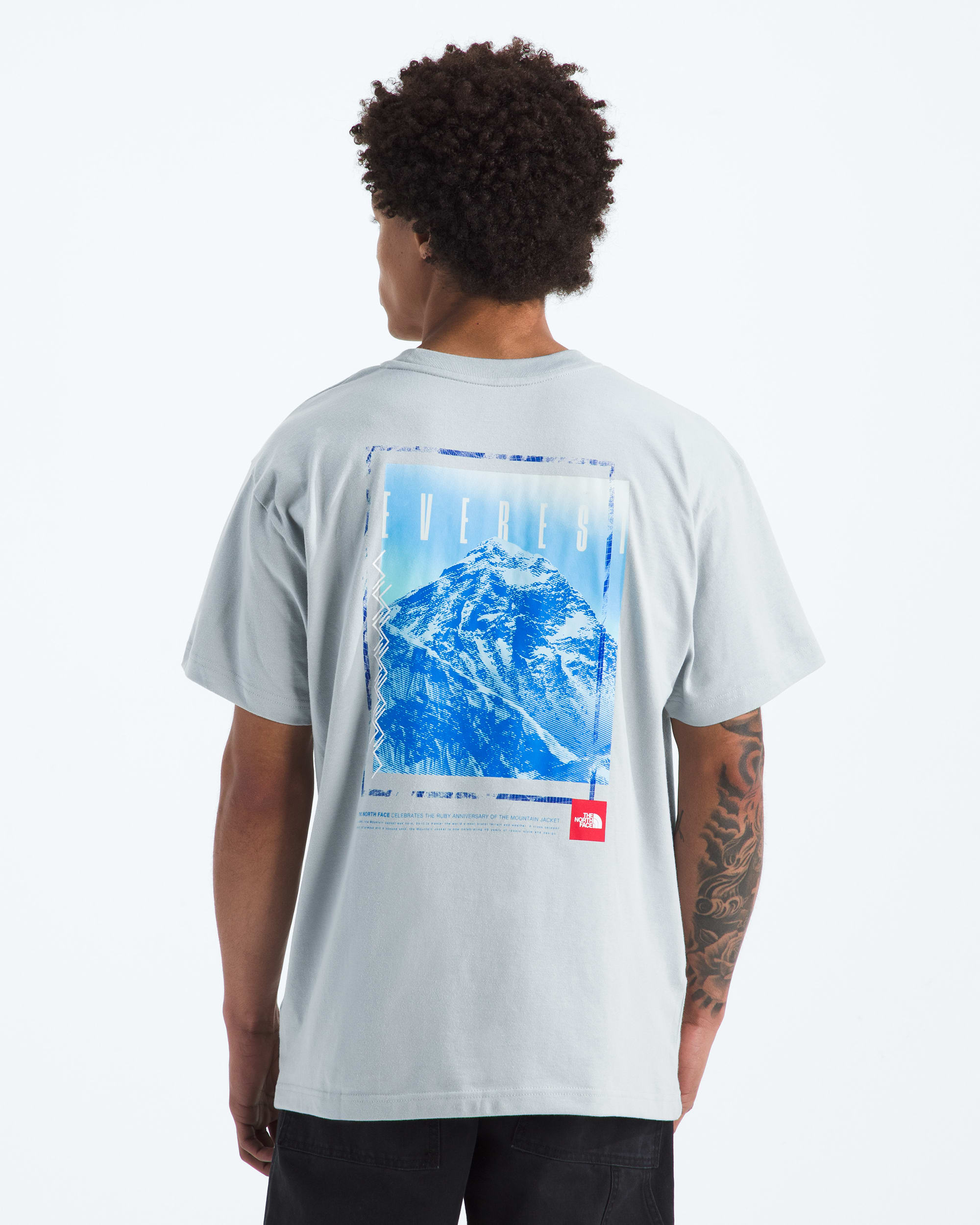 Men's Short-Sleeve TNF Red Box Everest Heavyweight Tee | The North