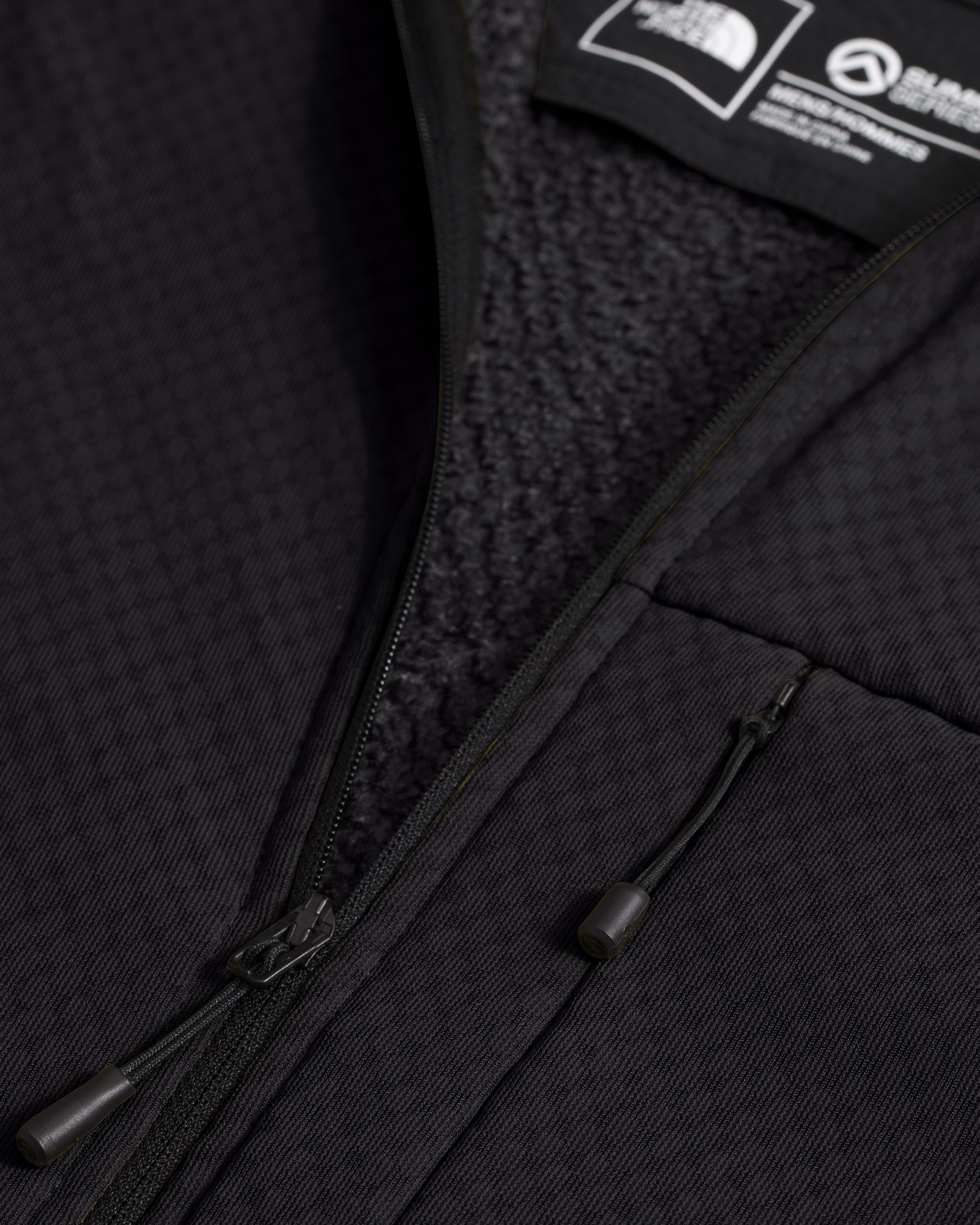 Mens Summit Series FUTUREFLEECE FullZip Hoodie TNF DETAIL3